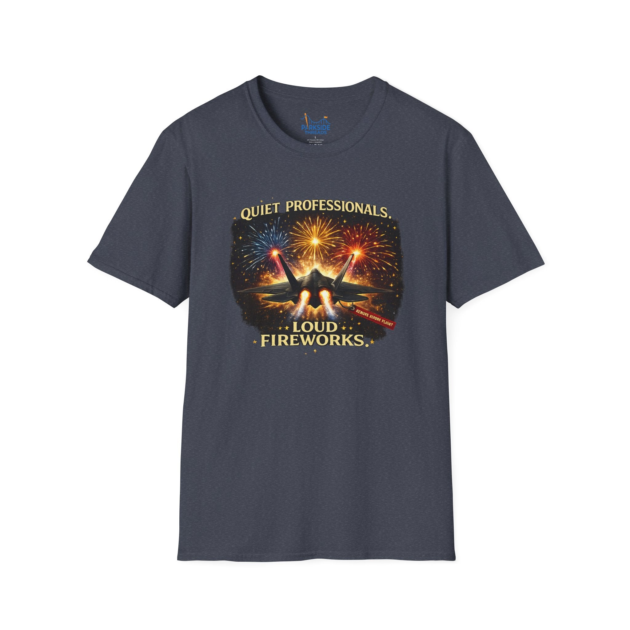 Quiet Professionals Loud Fireworks Air Force Theme Park Fireworks T-Shirt