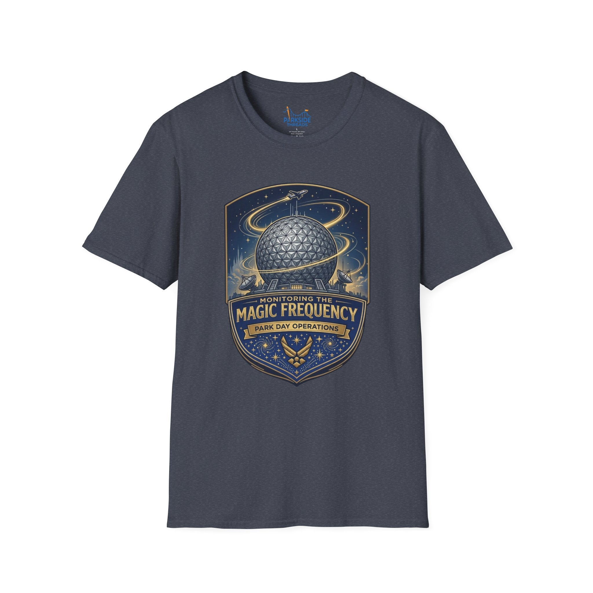 Monitoring the Magic Frequency Air Force Theme Park T-Shirt