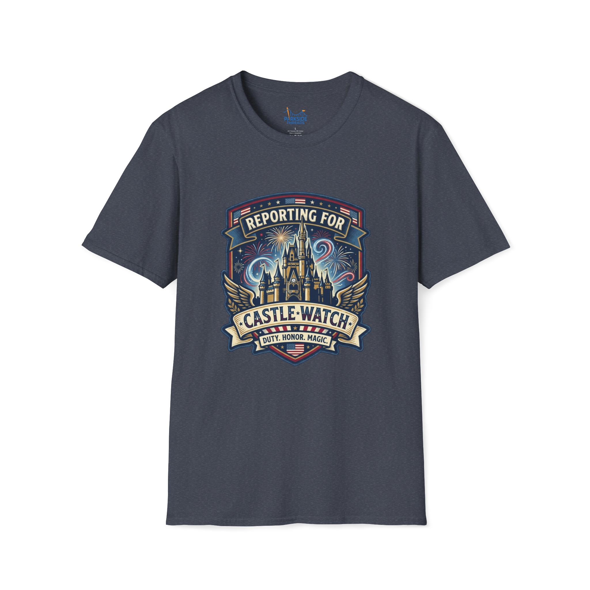 Reporting for Castle Watch Military Family Vacation Tee