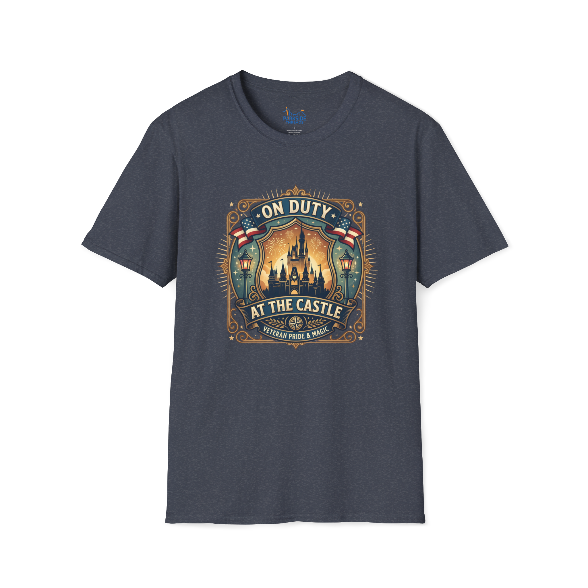 On Duty at the Castle Veteran Military Vacation Tee