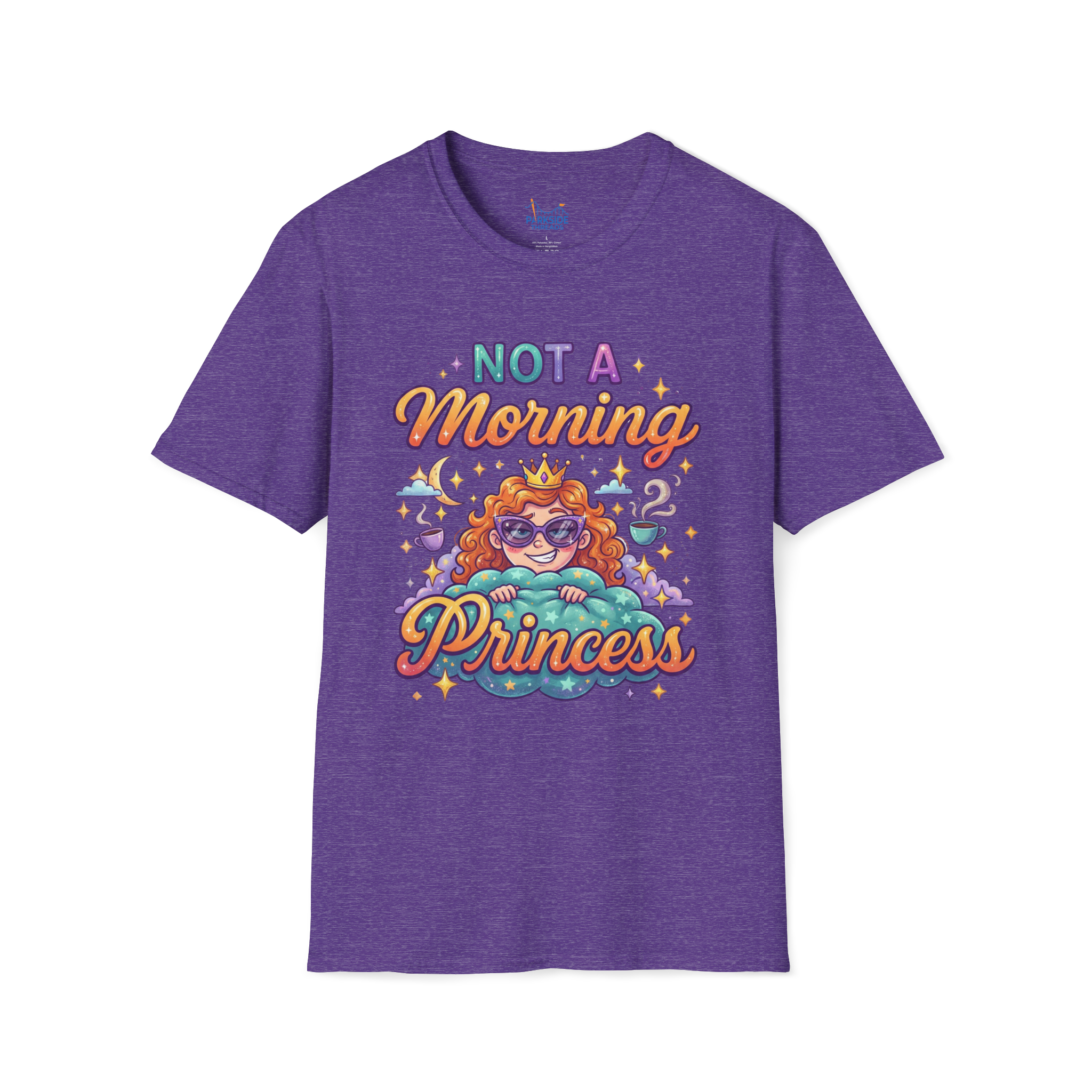 Not a Morning Princess Tee – Park Moms Run on Coffee