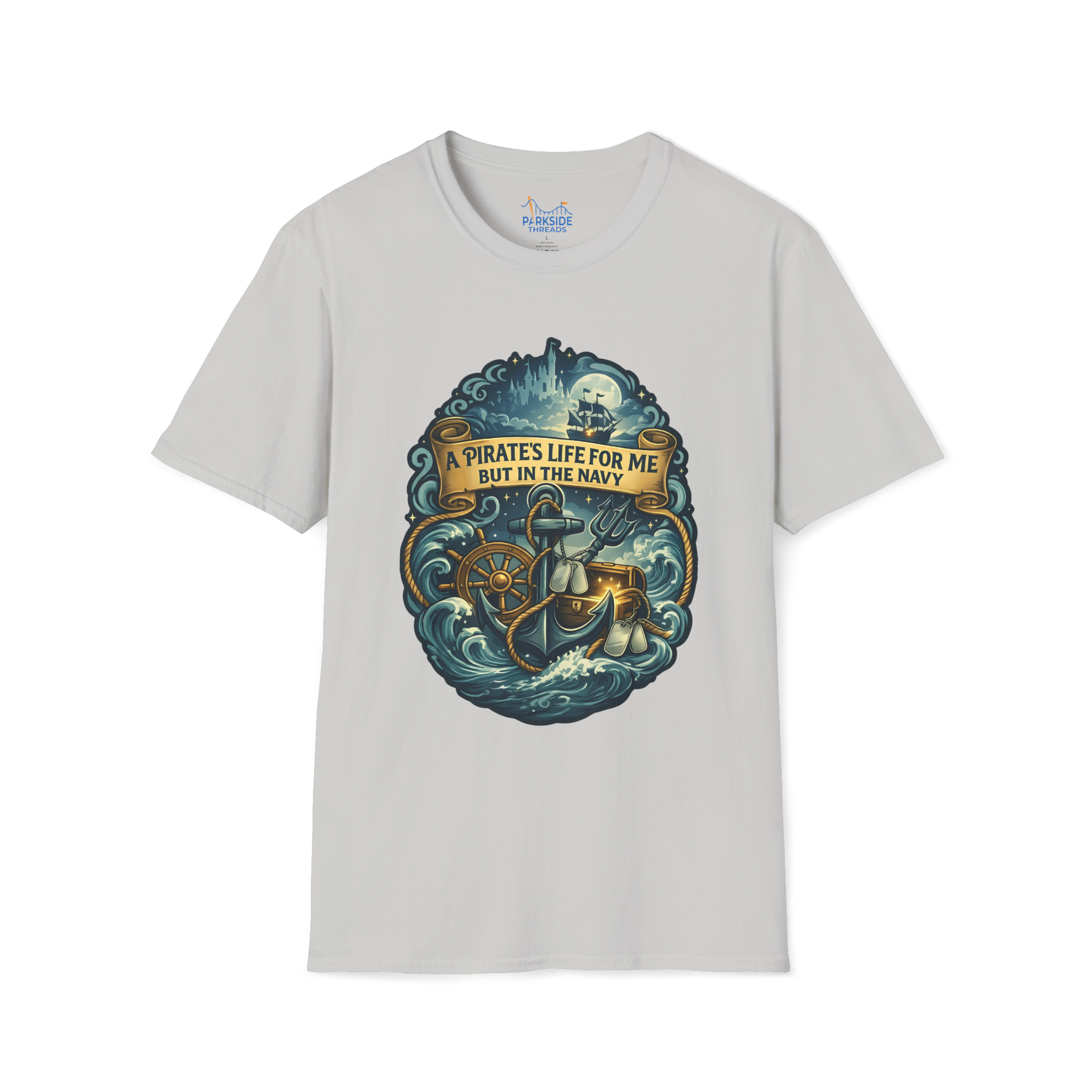 Pirate Life Navy Theme Park Shirt