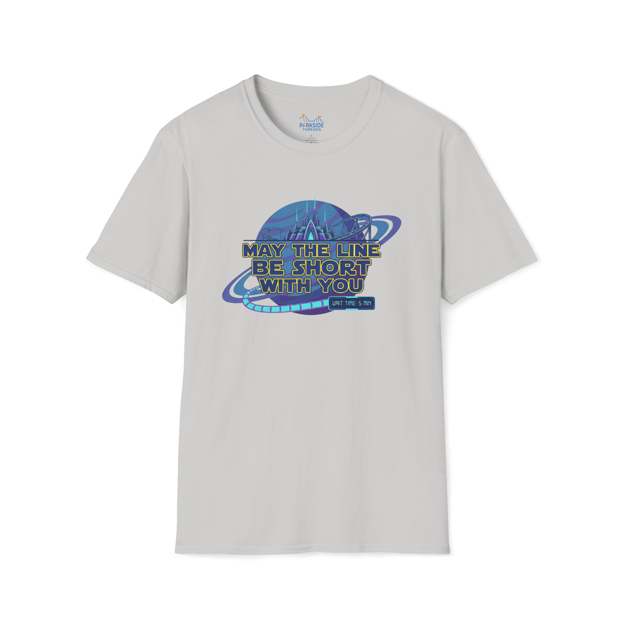 May The Line Be Short With You | Funny Ride Queue Shirt