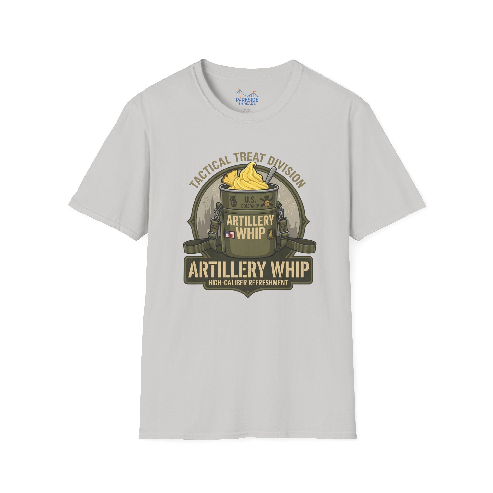 Artillery Whip Army Snack Shirt – Funny Military Theme Park Tee