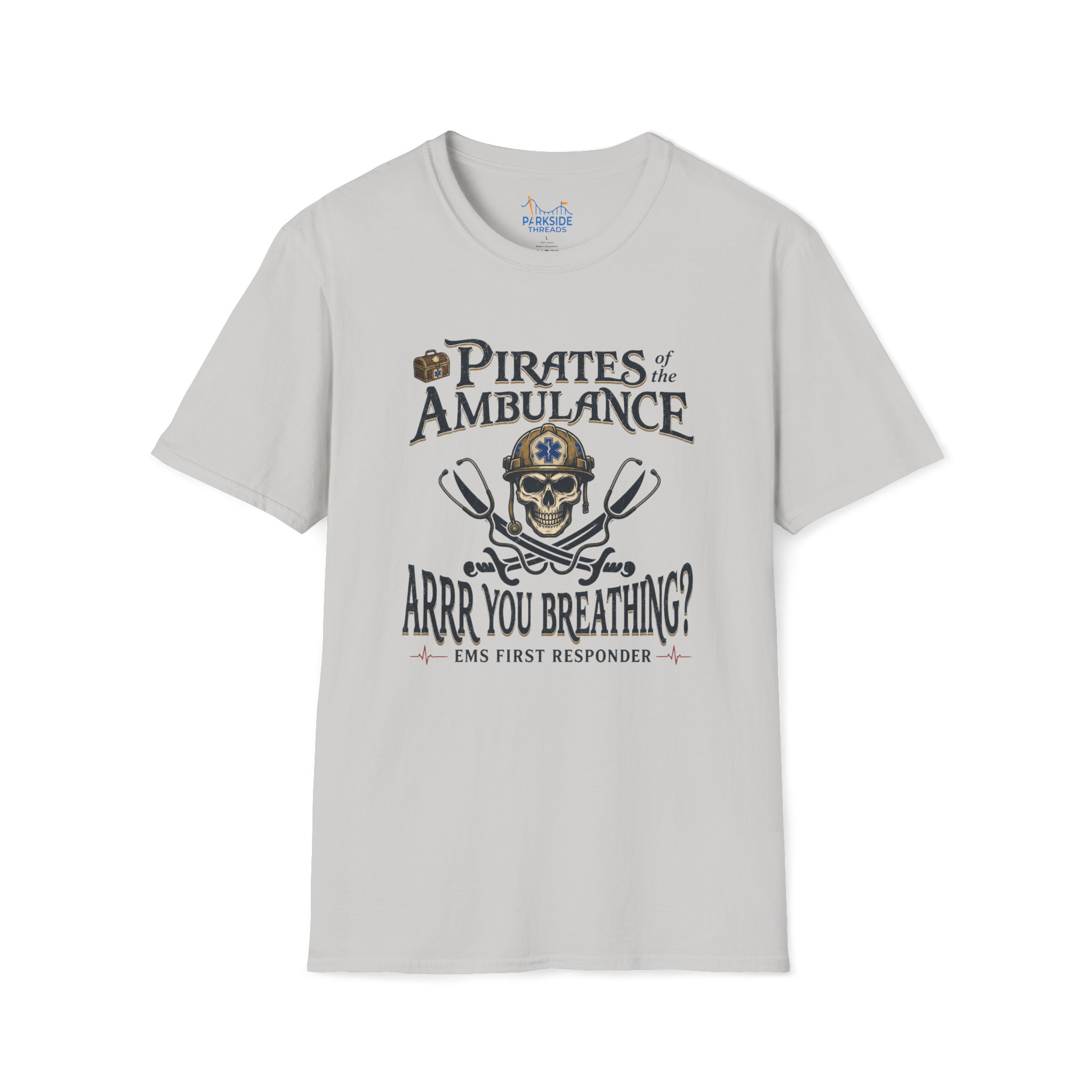 Pirates of the Ambulance EMS First Responder Pirate Medic T-Shirt