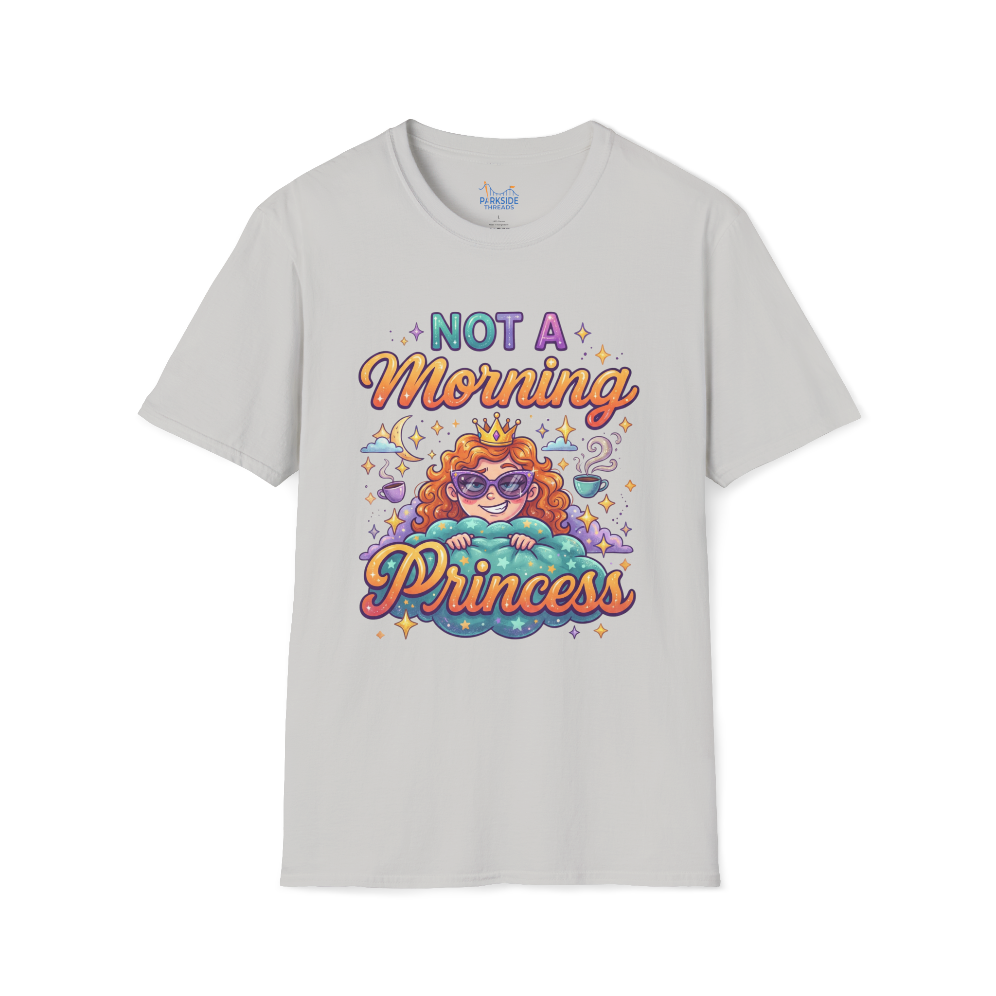 Not a Morning Princess Tee – Park Moms Run on Coffee