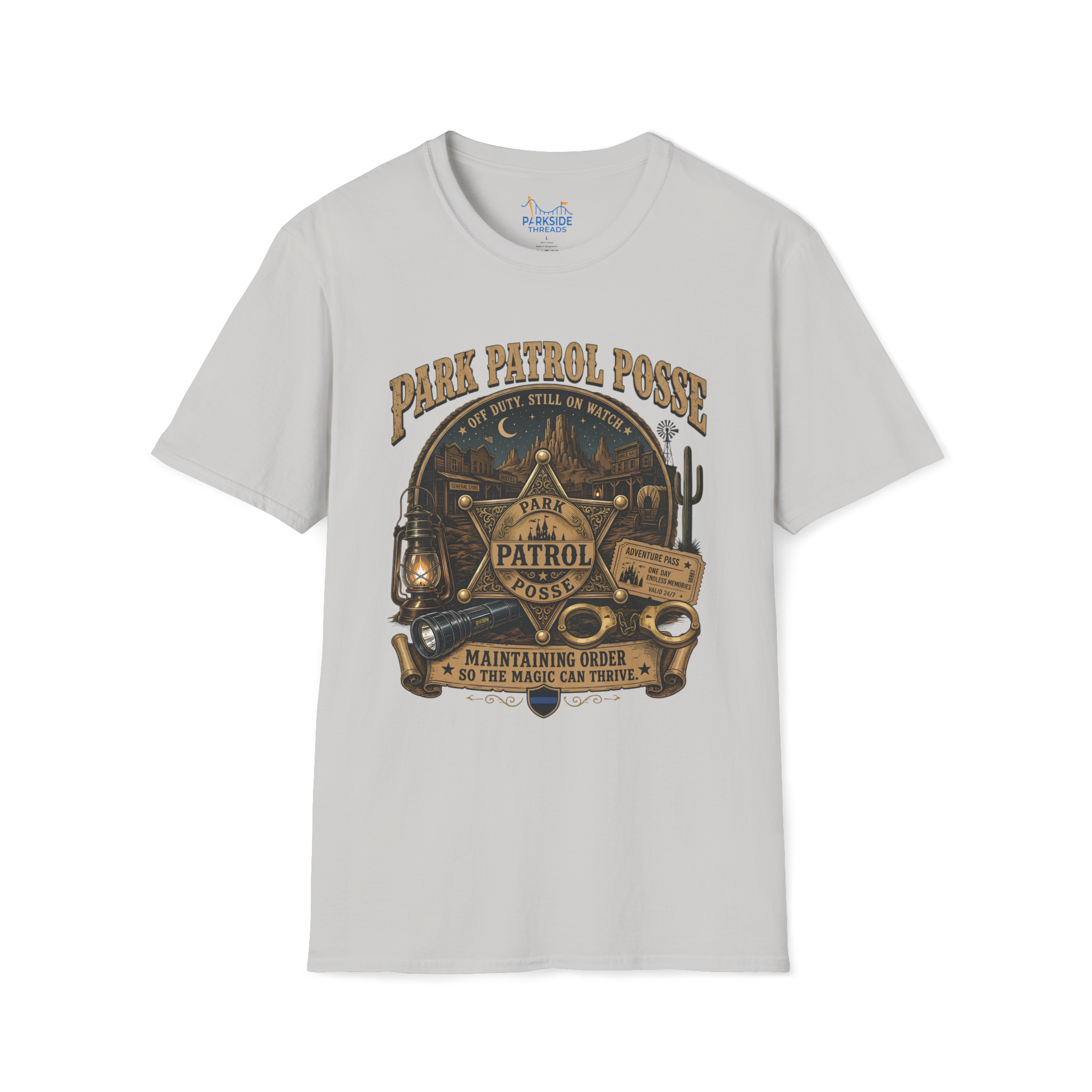 Park Patrol Posse Police Officer Theme Park Shirt, Off Duty Cop Western Vacation Tee, Law Enforcement Gift