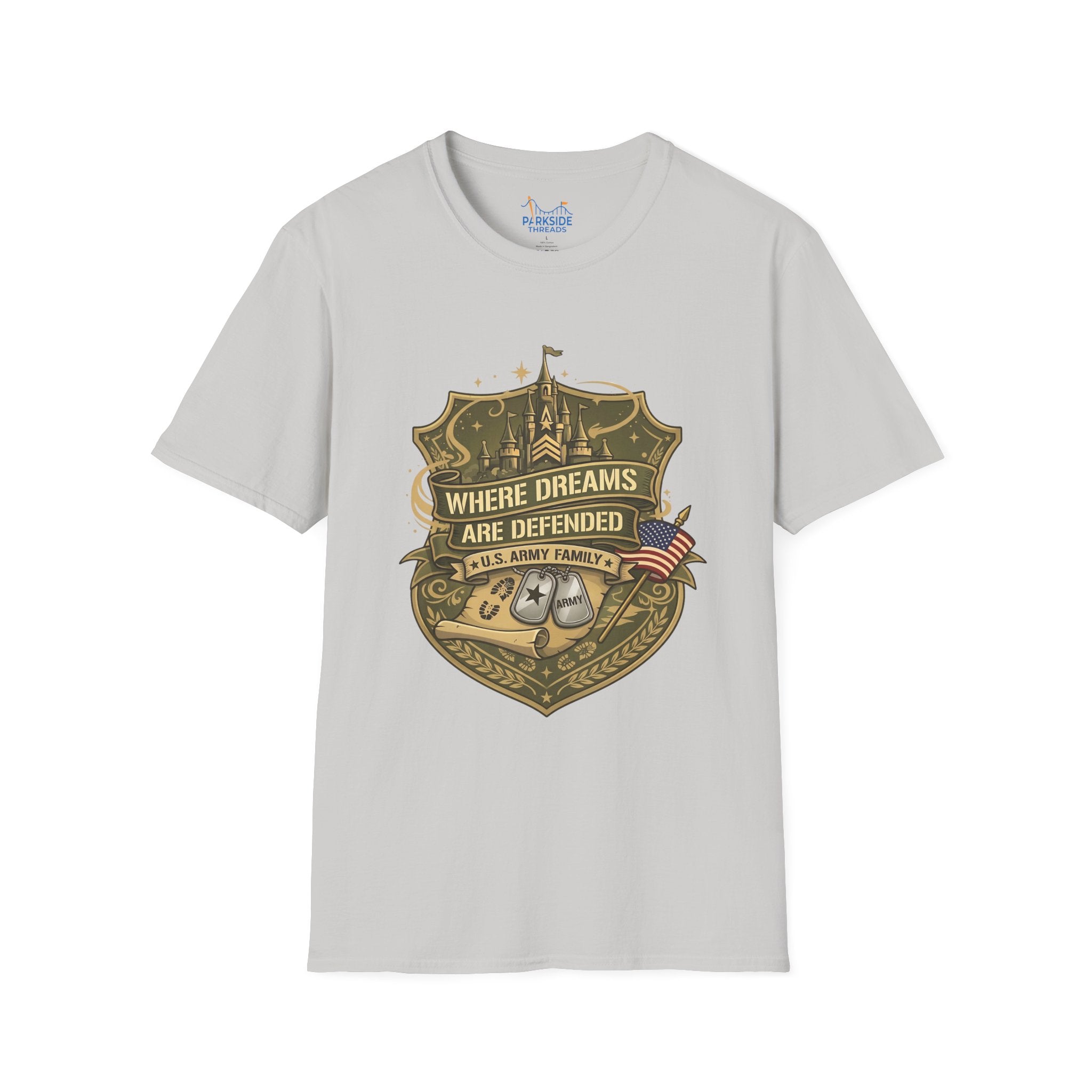 Where Dreams Are Defended Army Family Theme Park Shirt, Military Vacation Tee, Patriotic Gift