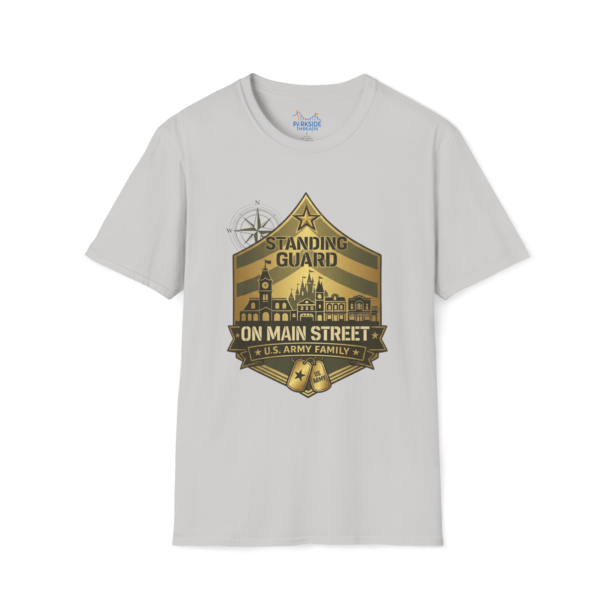 Standing Guard on Main Street U.S. Army Family Theme Park Shirt
