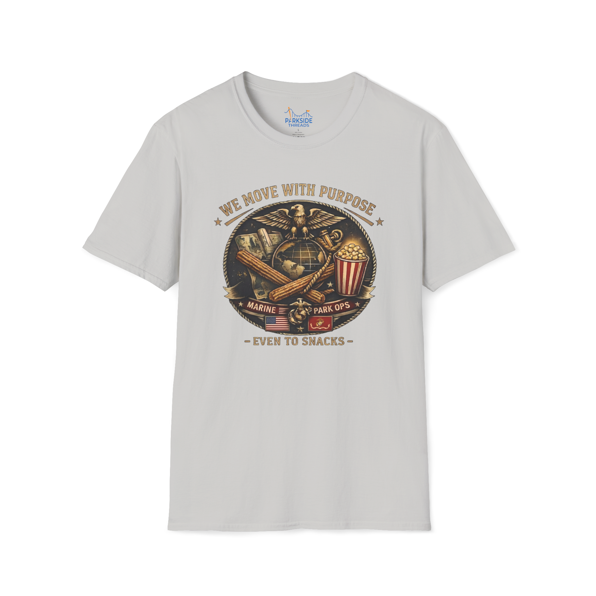 We Move With Purpose Marine Snack Shirt