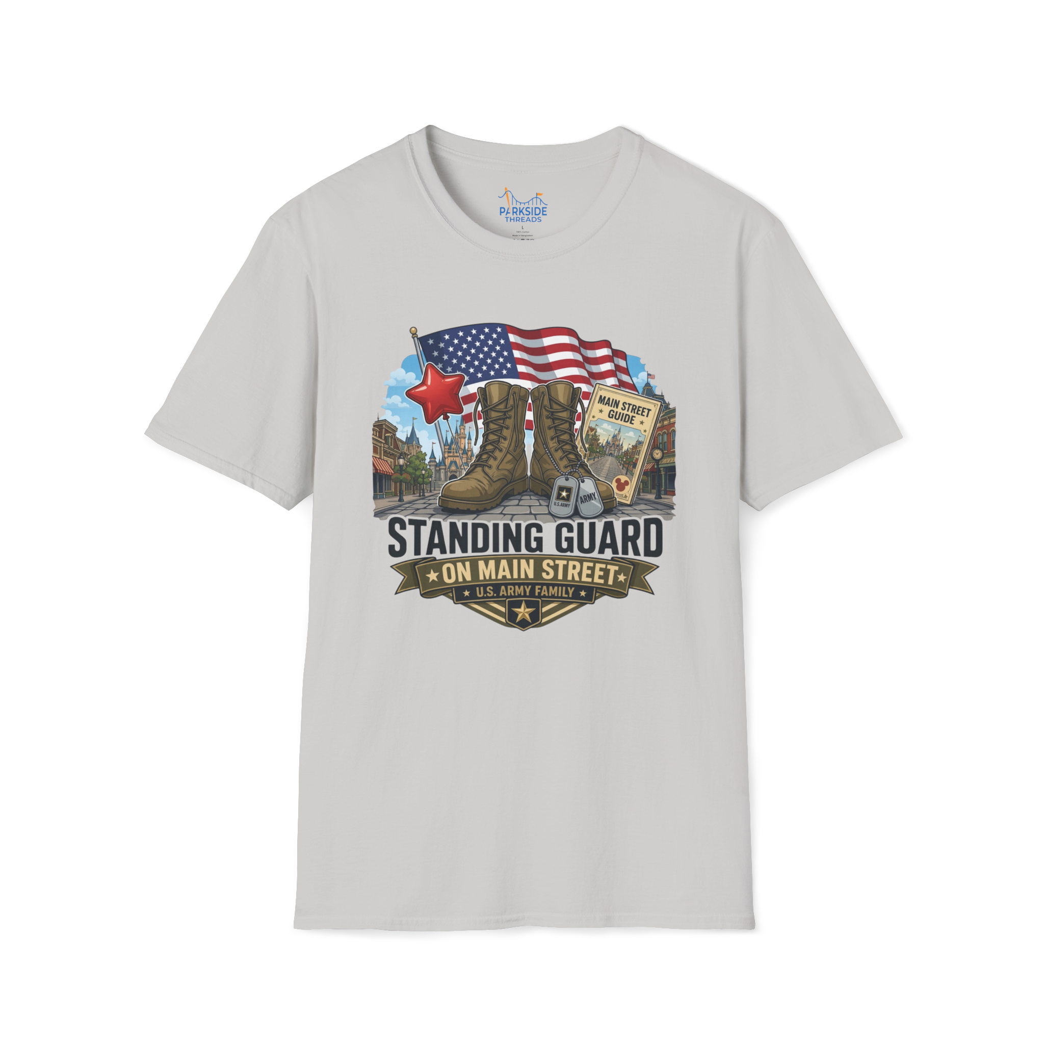Standing Guard on Main Street Army Family Shirt