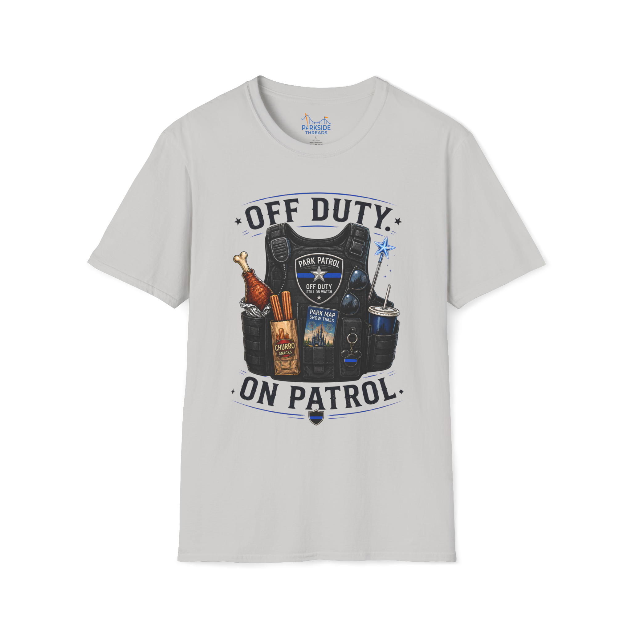 Off Duty On Patrol Police Officer Theme Park Shirt, Law Enforcement Vacation Tee, Cop Gift