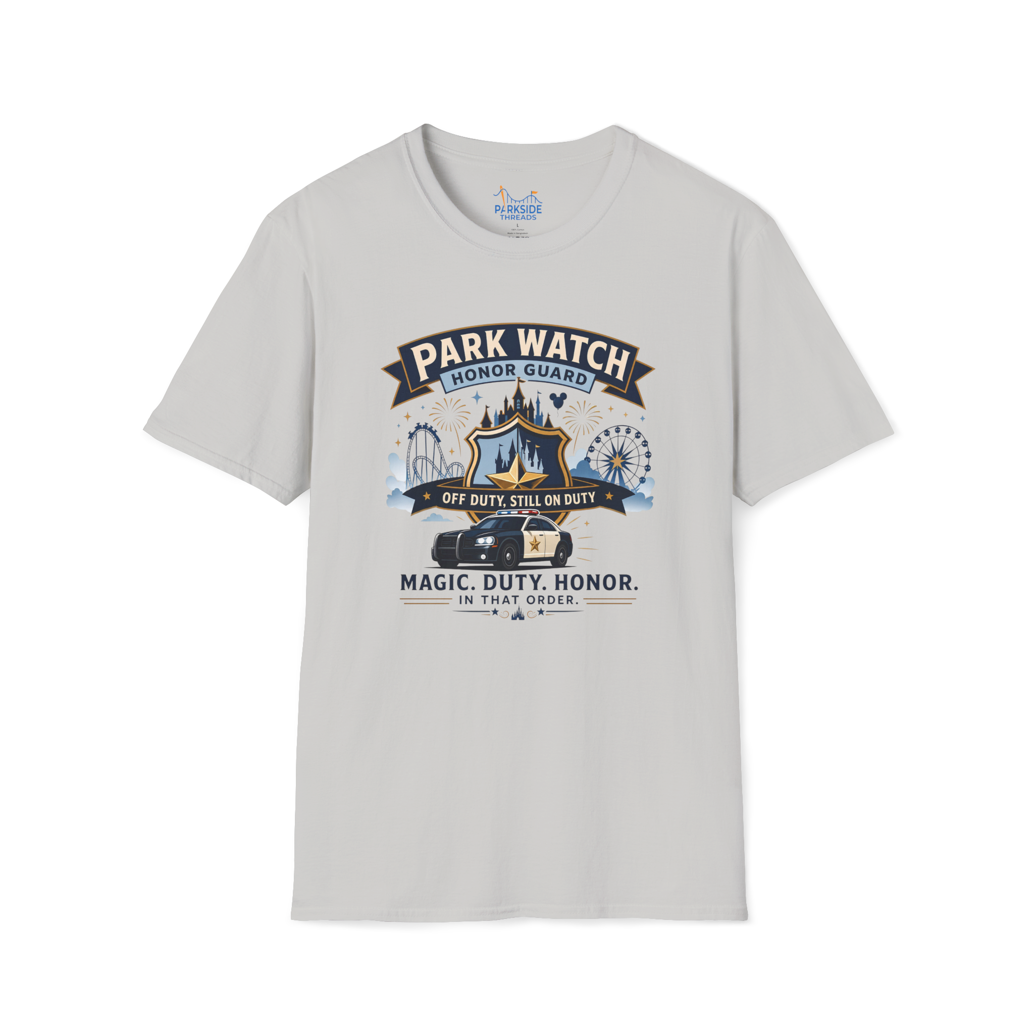 Park Watch Honor Guard Police Officer Theme Park Shirt, Off Duty Cop Vacation Tee, Law Enforcement Gift