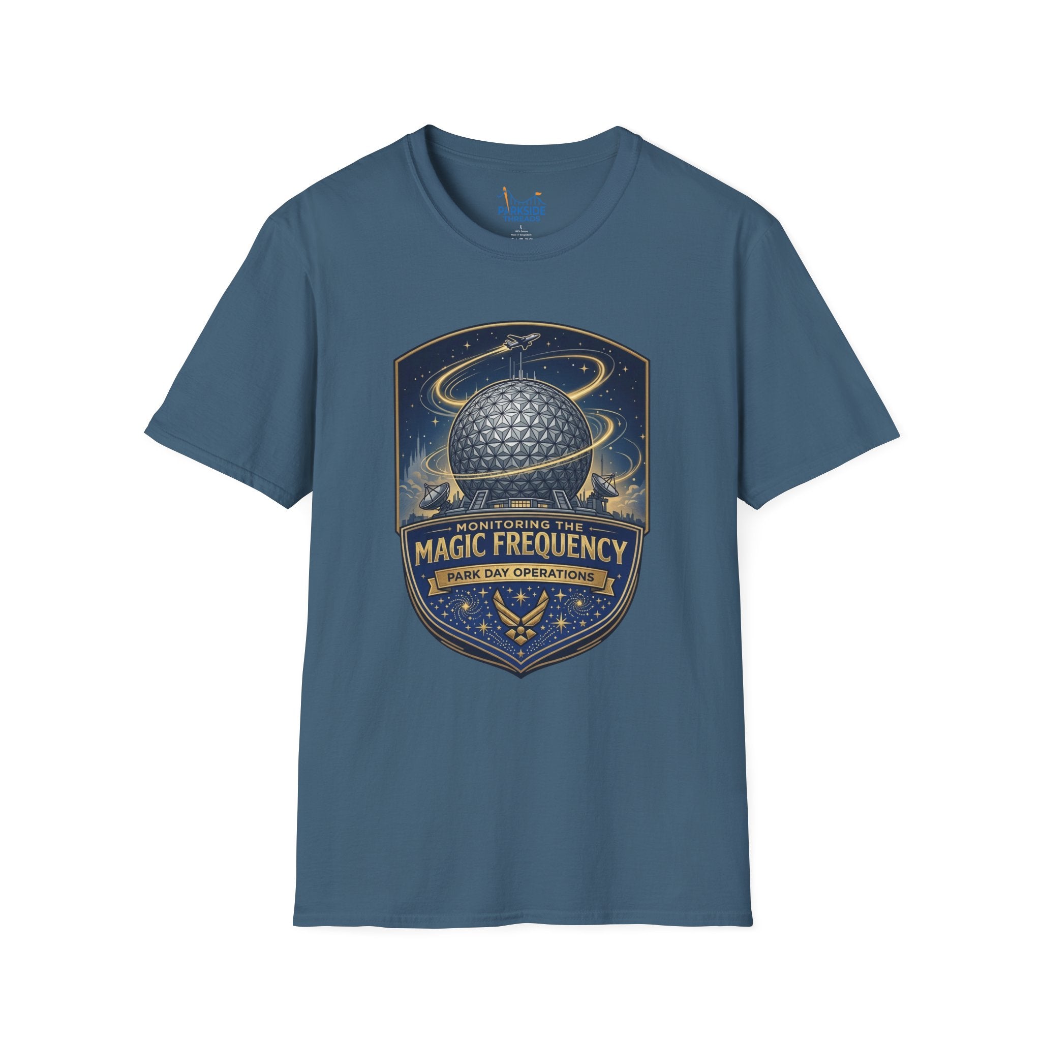 Monitoring the Magic Frequency Air Force Theme Park T-Shirt