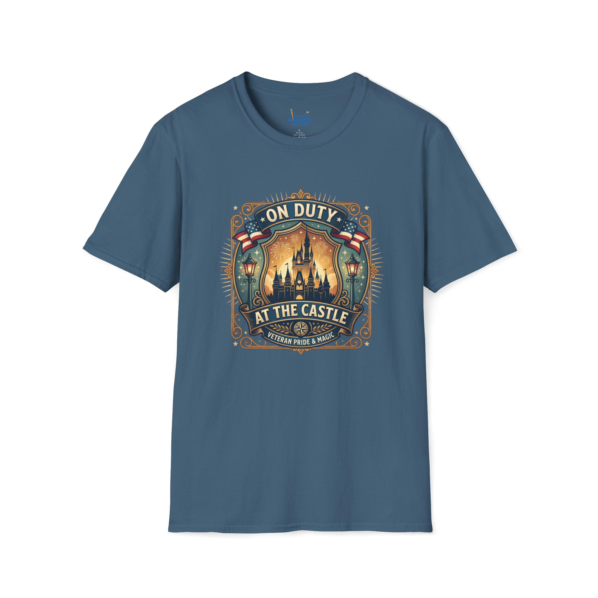 On Duty at the Castle Veteran Military Vacation Tee