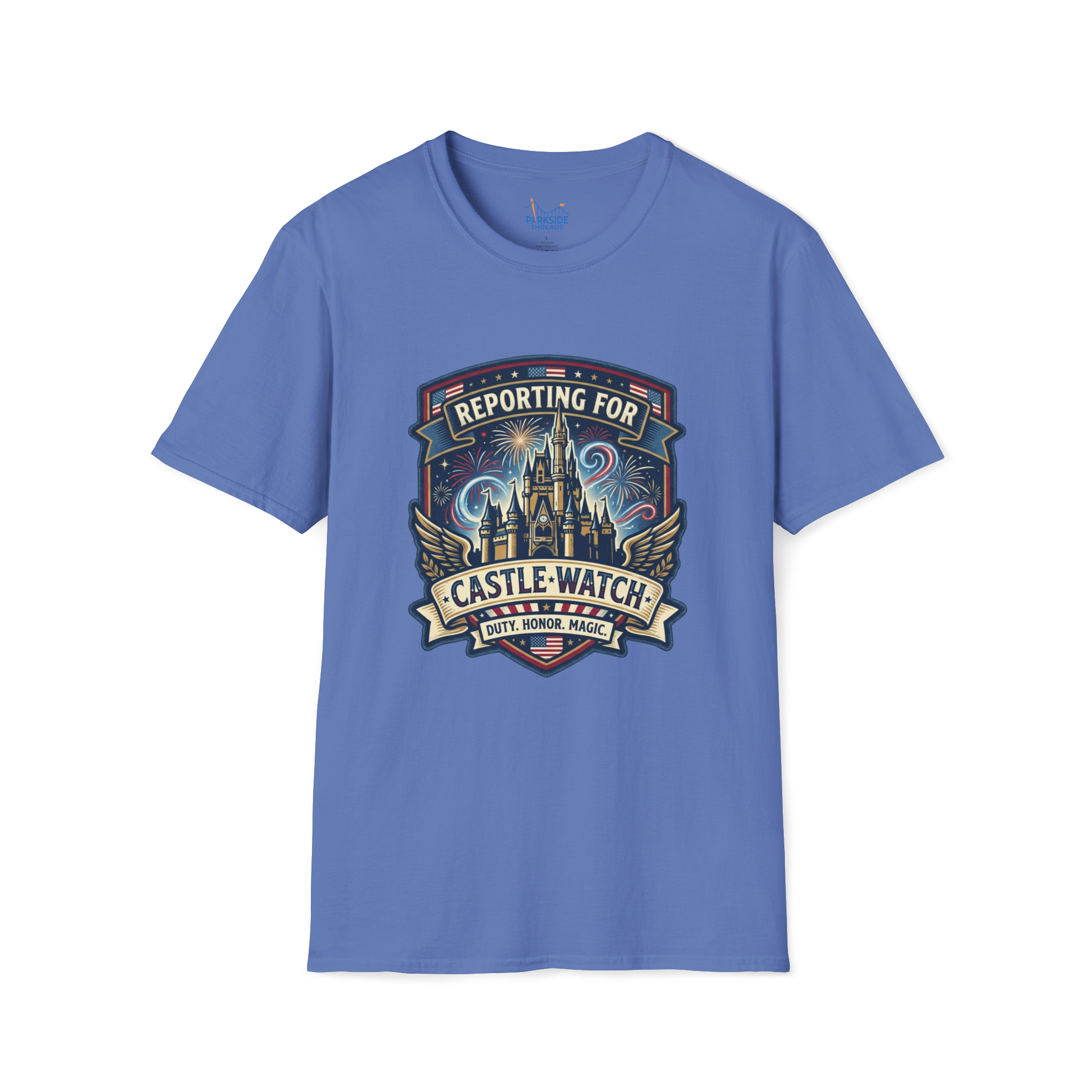 Reporting for Castle Watch Military Family Vacation Tee