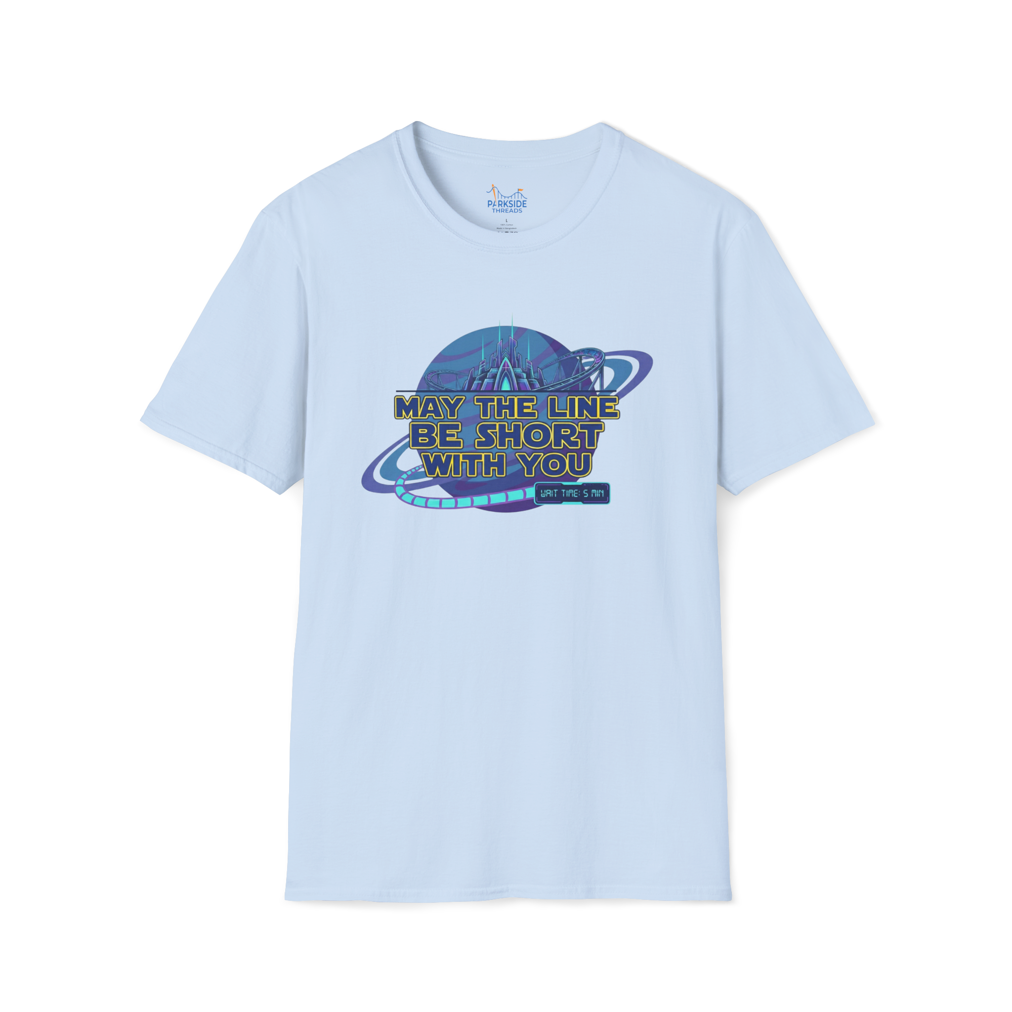 May The Line Be Short With You | Funny Ride Queue Shirt