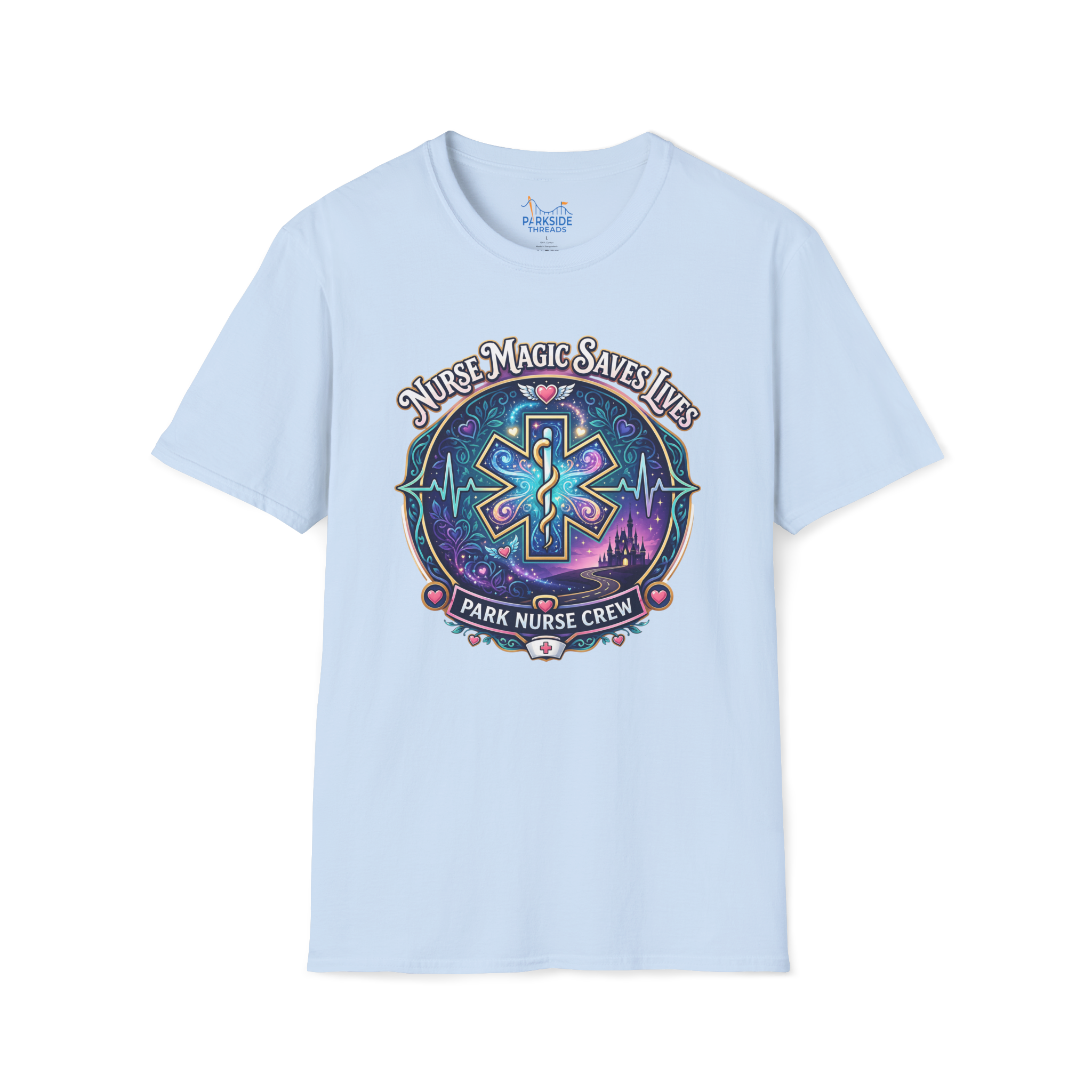 Nurse Magic Saves Lives Park Nurse Crew First Responder T-Shirt