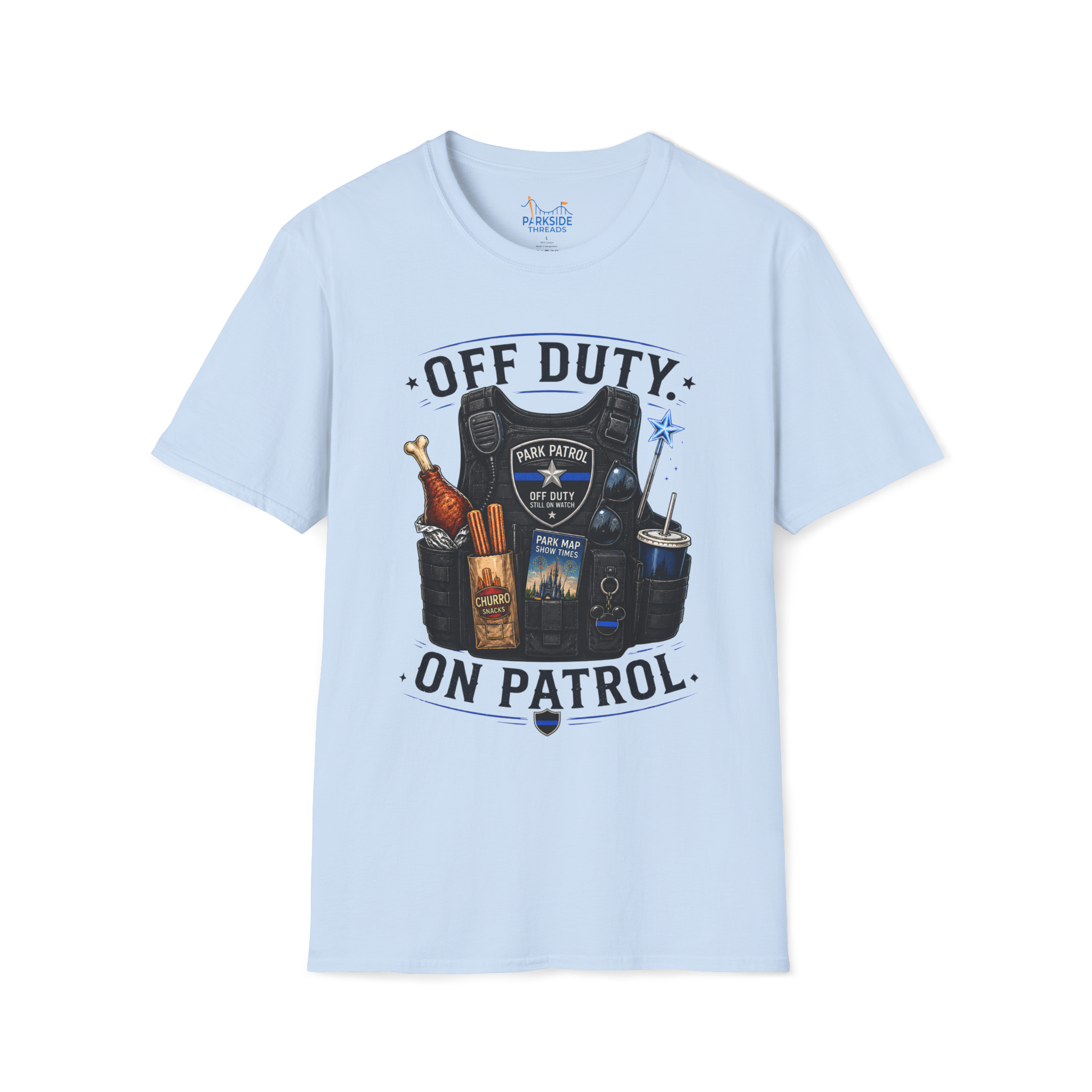 Off Duty On Patrol Police Officer Theme Park Shirt, Law Enforcement Vacation Tee, Cop Gift