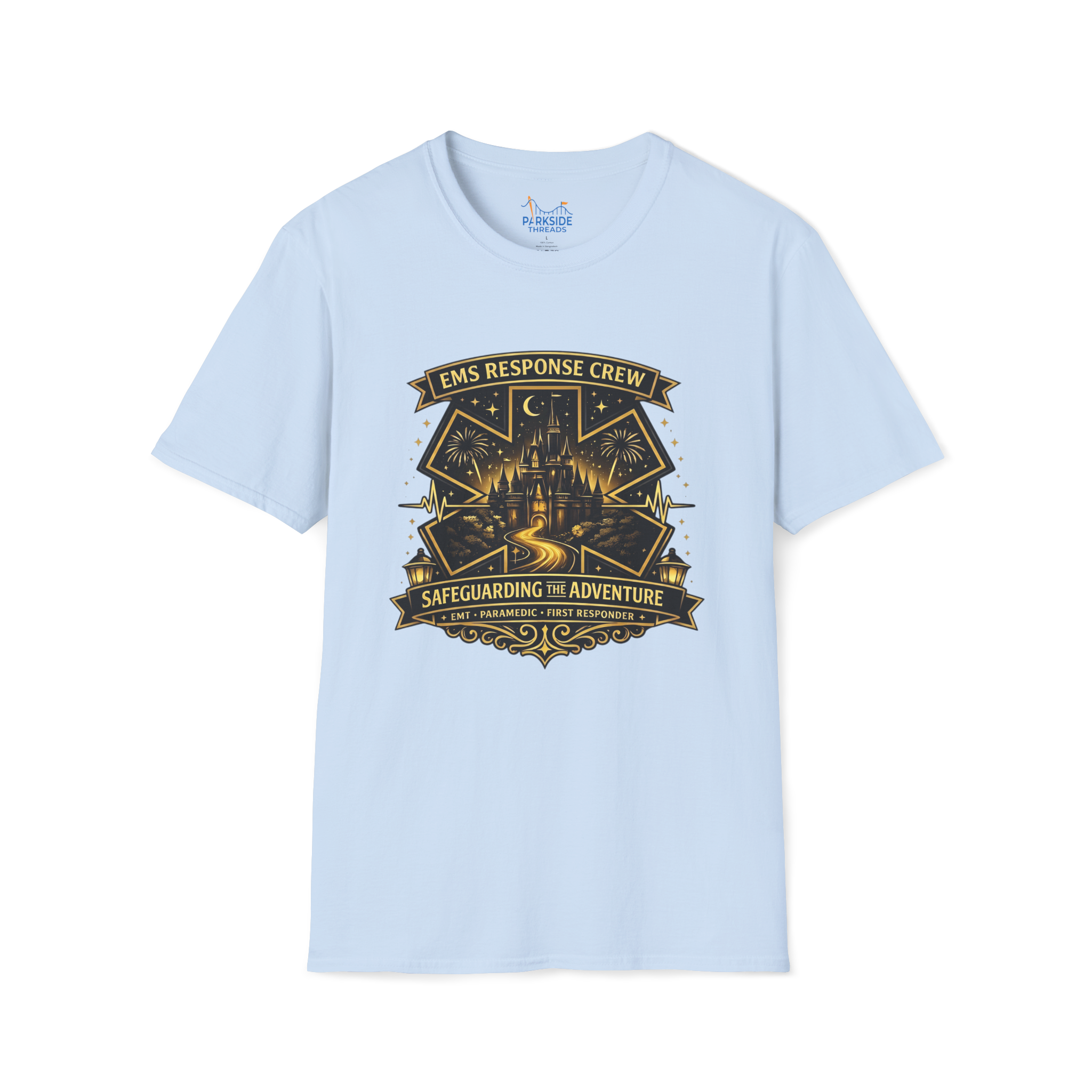 Safeguarding the Adventure EMS First Responder Theme Park T-Shirt