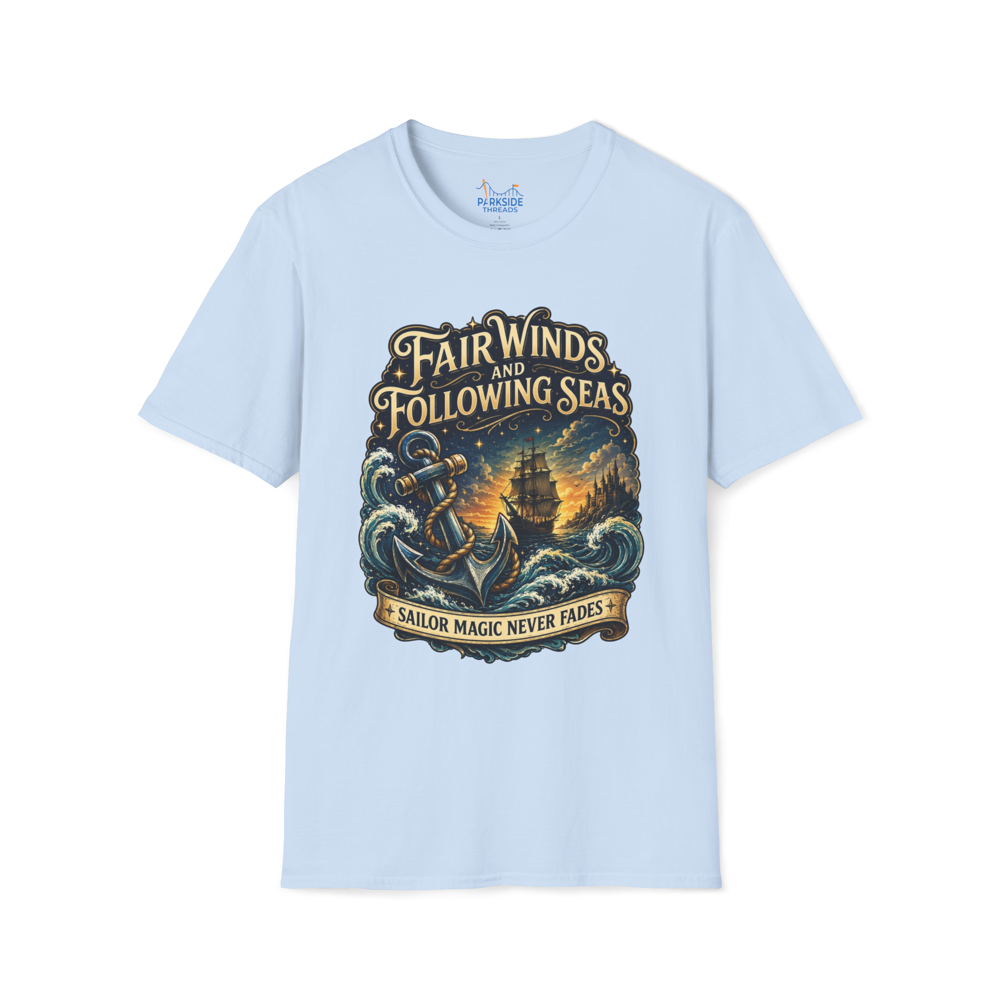 Fair Winds Navy Theme Park Shirt