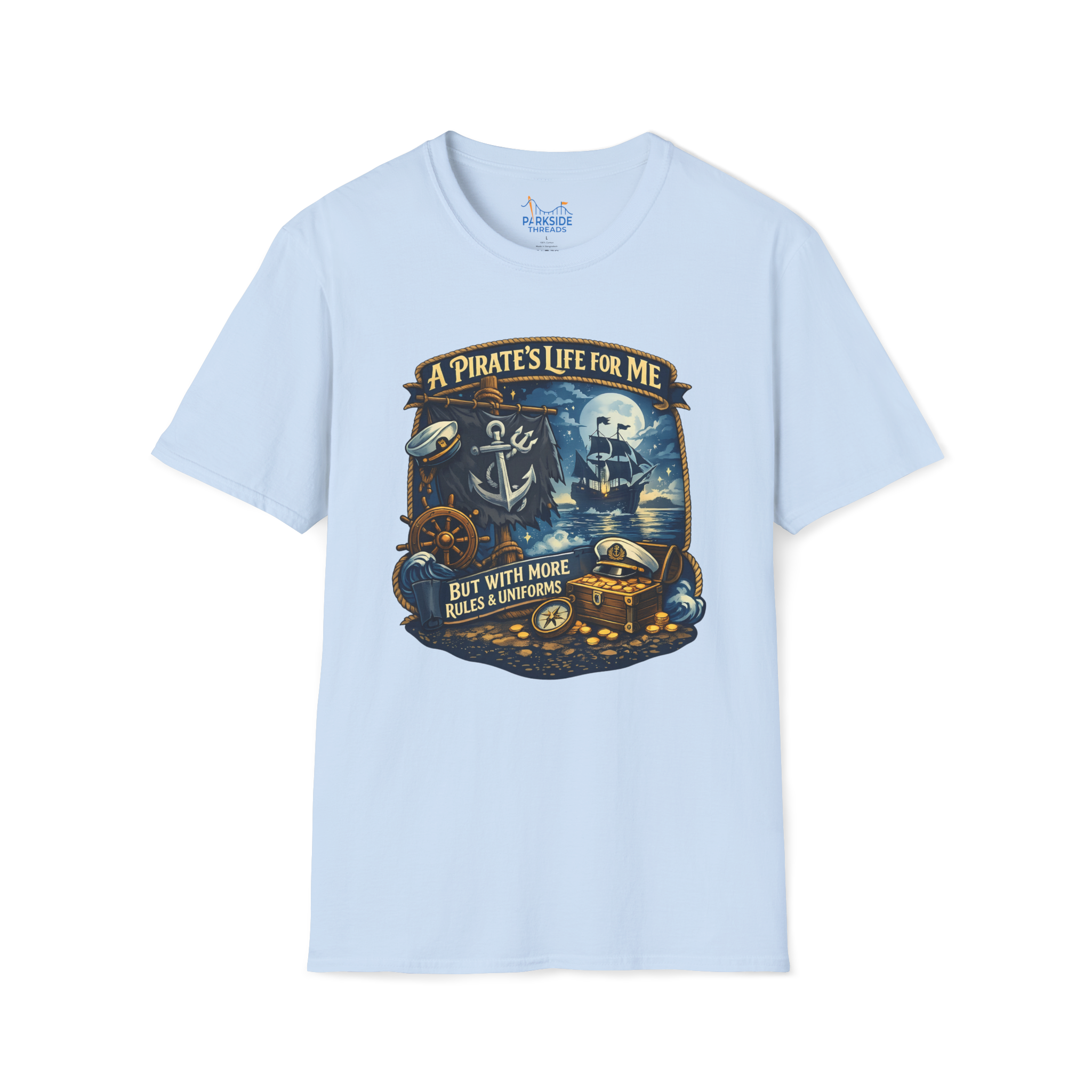 Pirate Life Navy Vacation Shirt