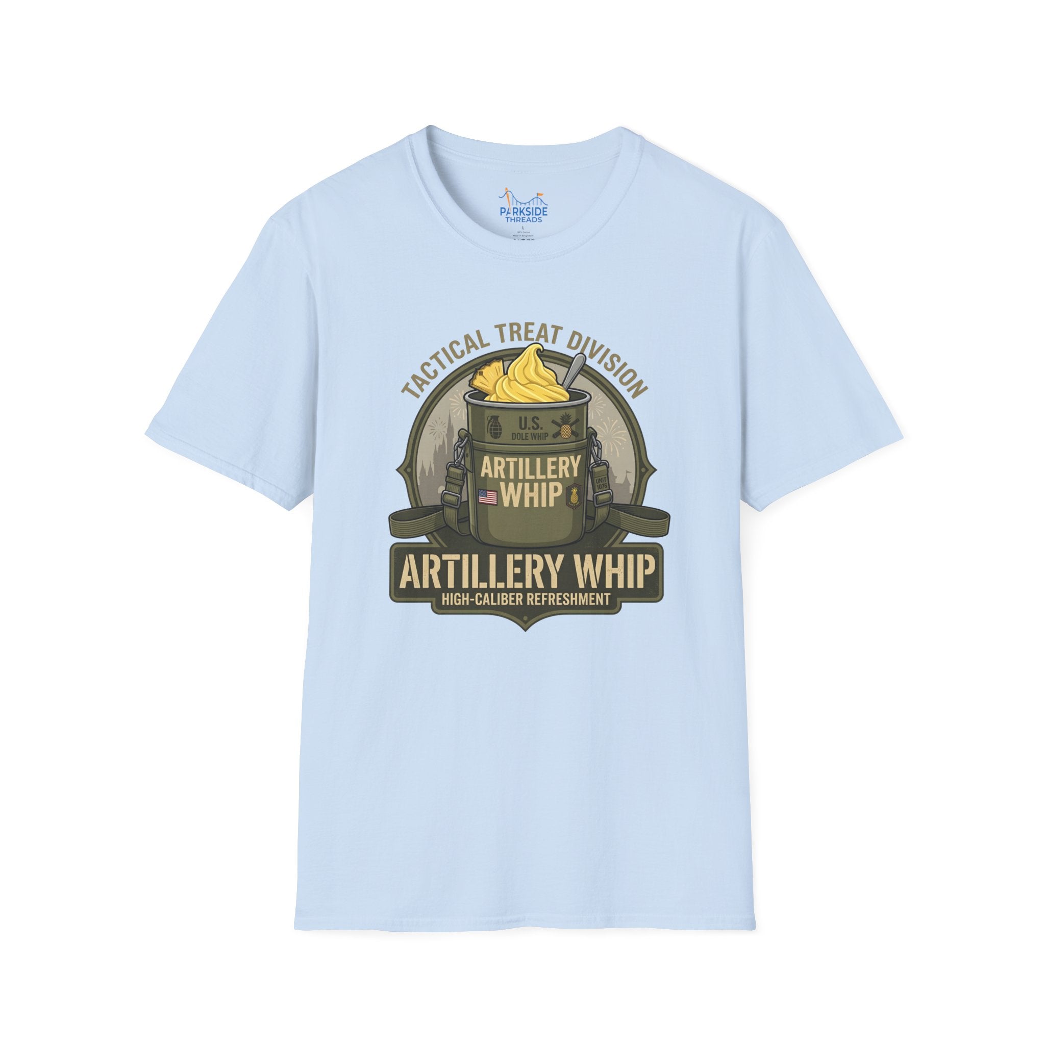 Artillery Whip Army Snack Shirt – Funny Military Theme Park Tee