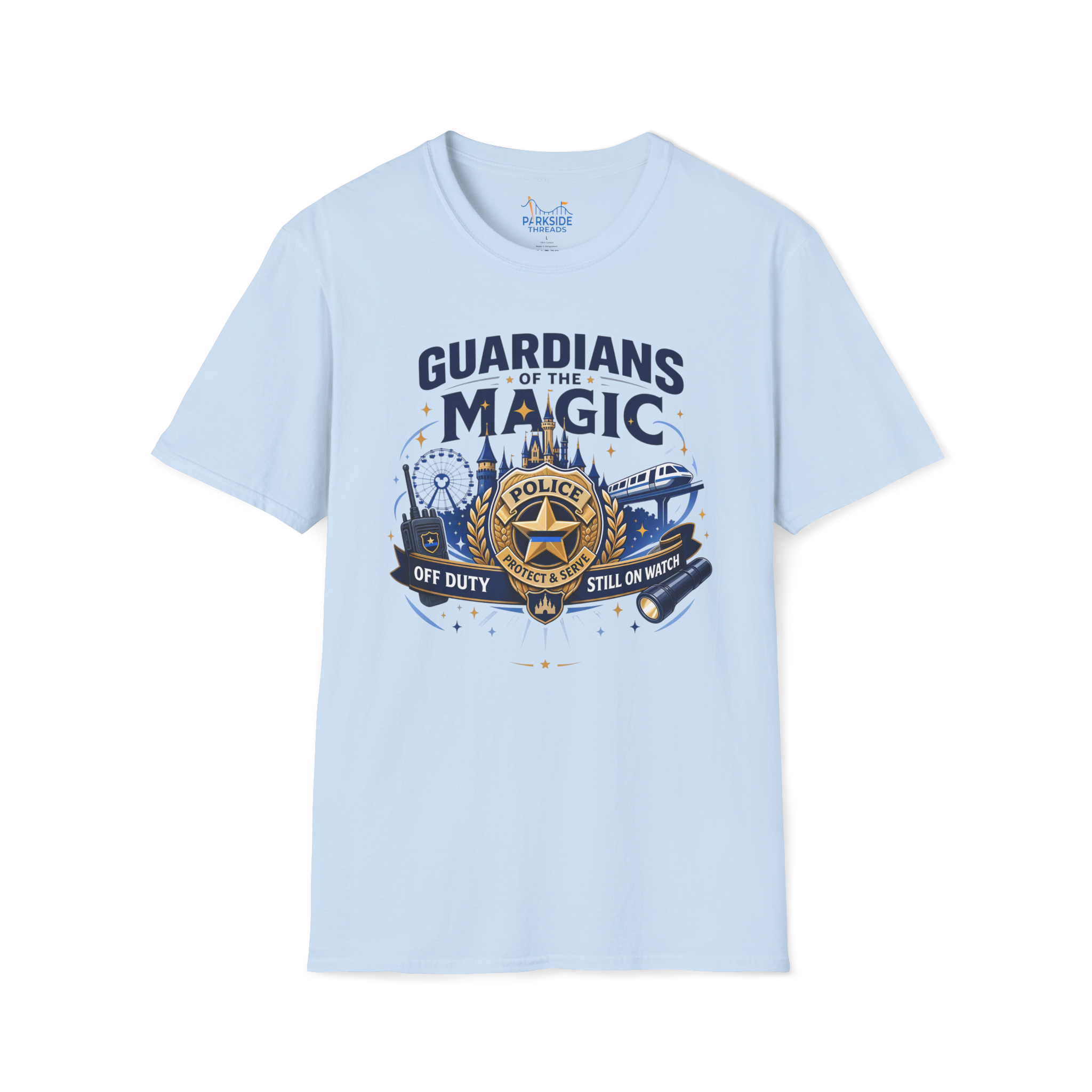 Guardians of the Magic Police Officer Theme Park Shirt, Off Duty Cop Vacation Tee, Law Enforcement Gift