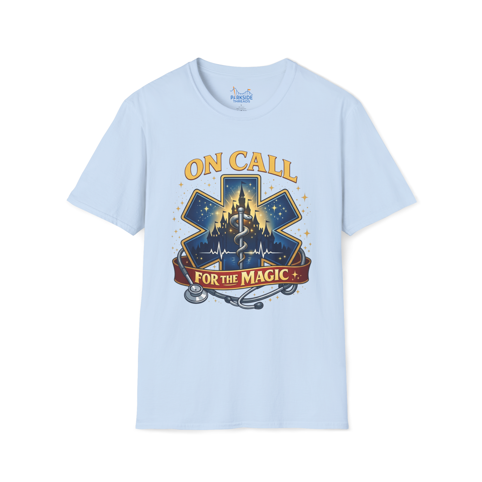 On Call For The Magic EMS First Responder Theme Park T-Shirt
