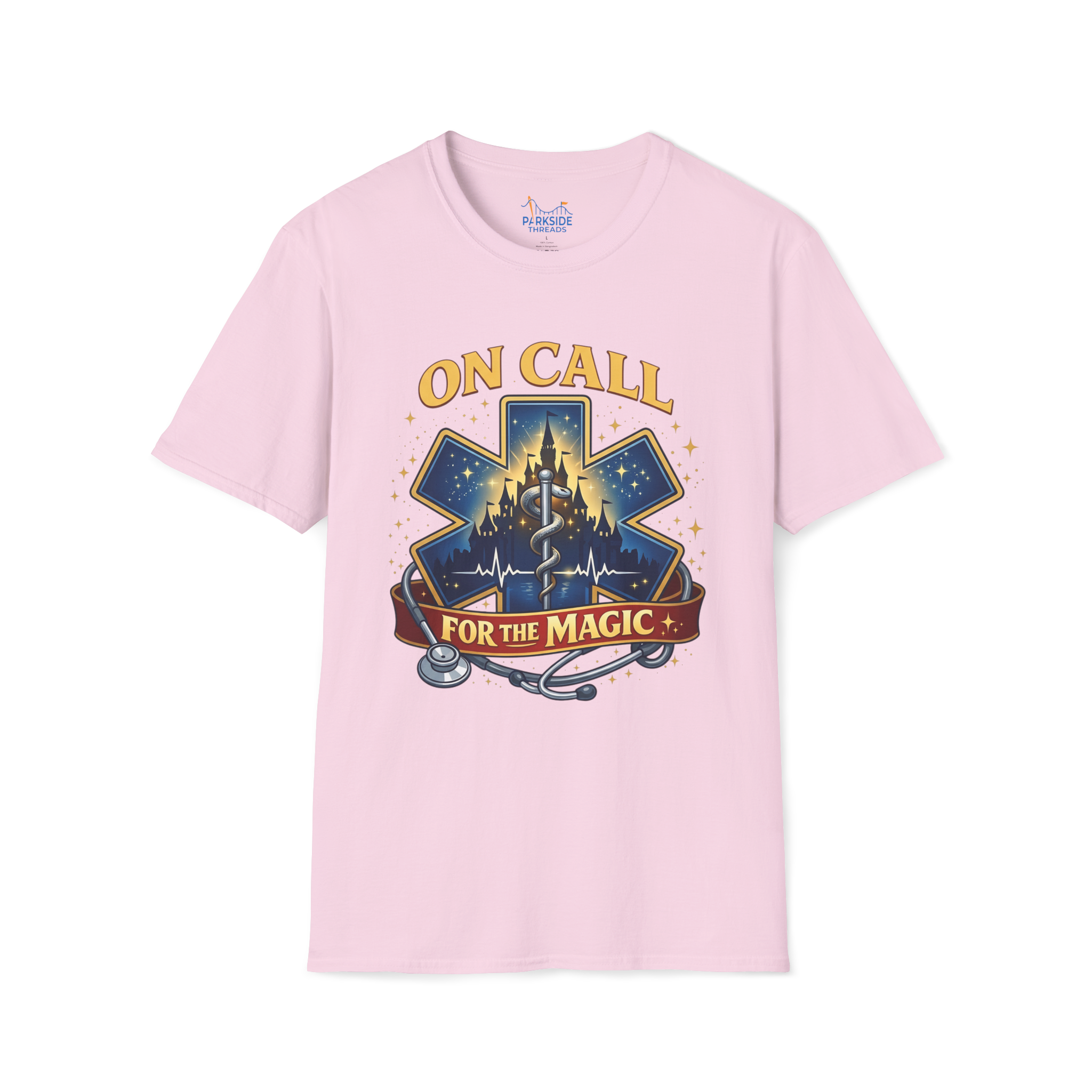On Call For The Magic EMS First Responder Theme Park T-Shirt