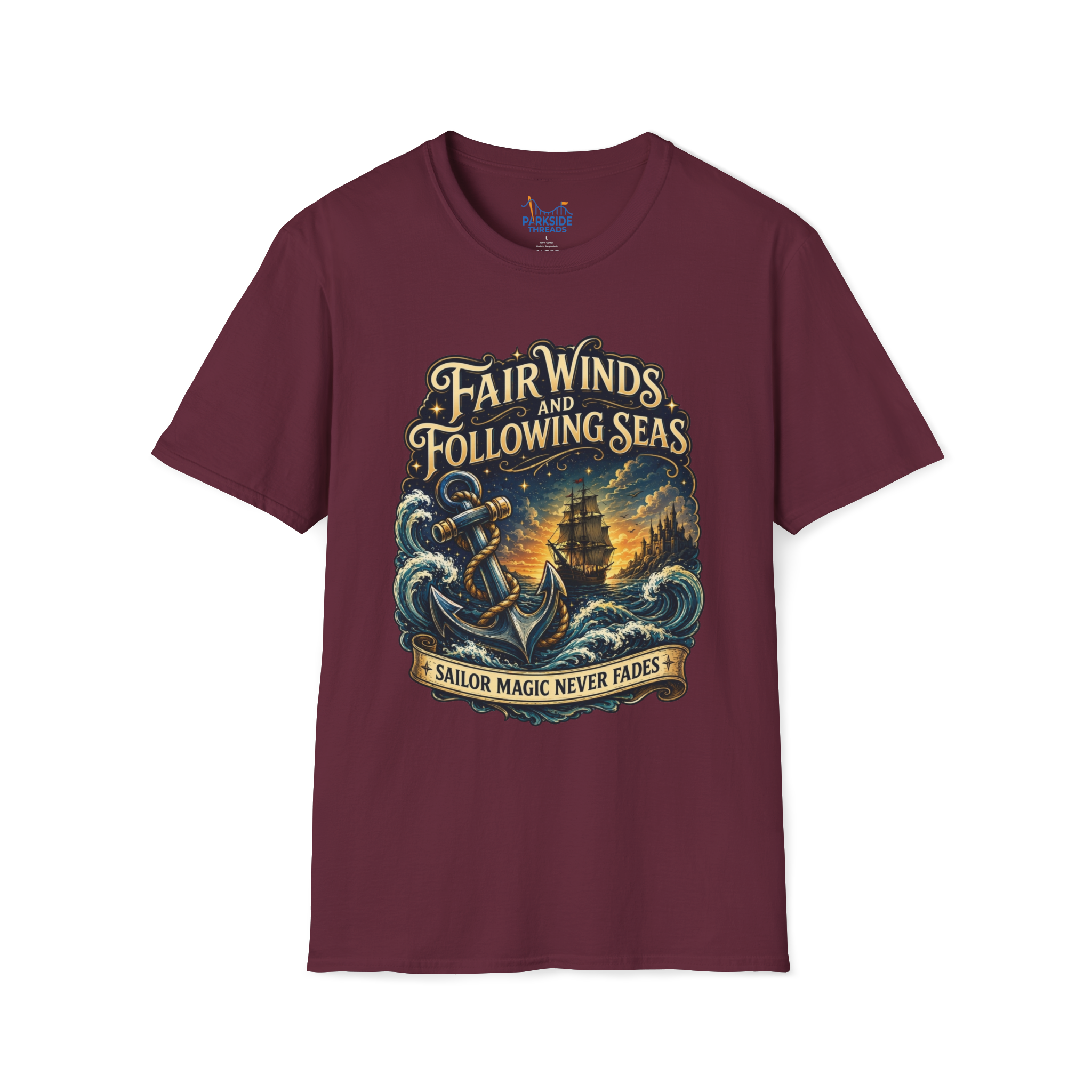 Fair Winds Navy Theme Park Shirt