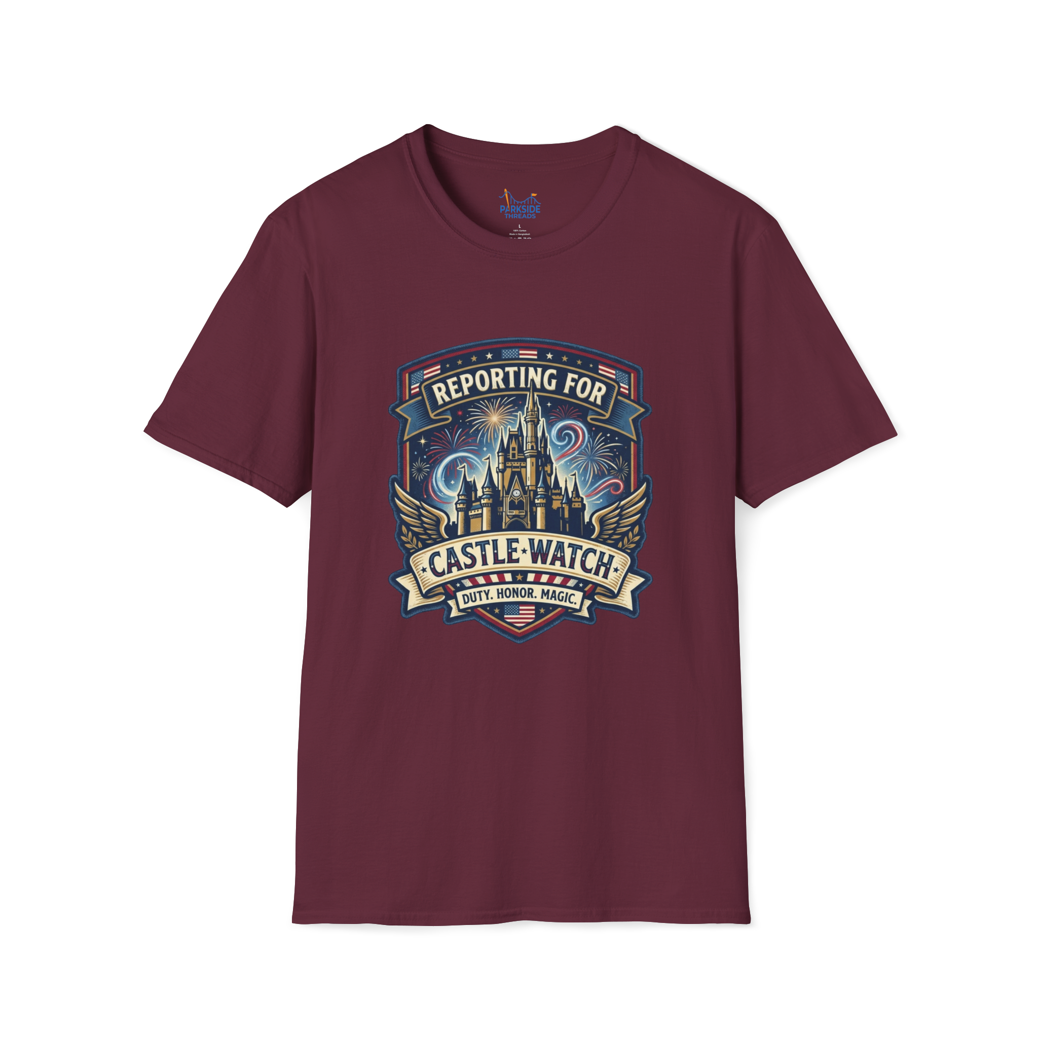 Reporting for Castle Watch Military Family Vacation Tee