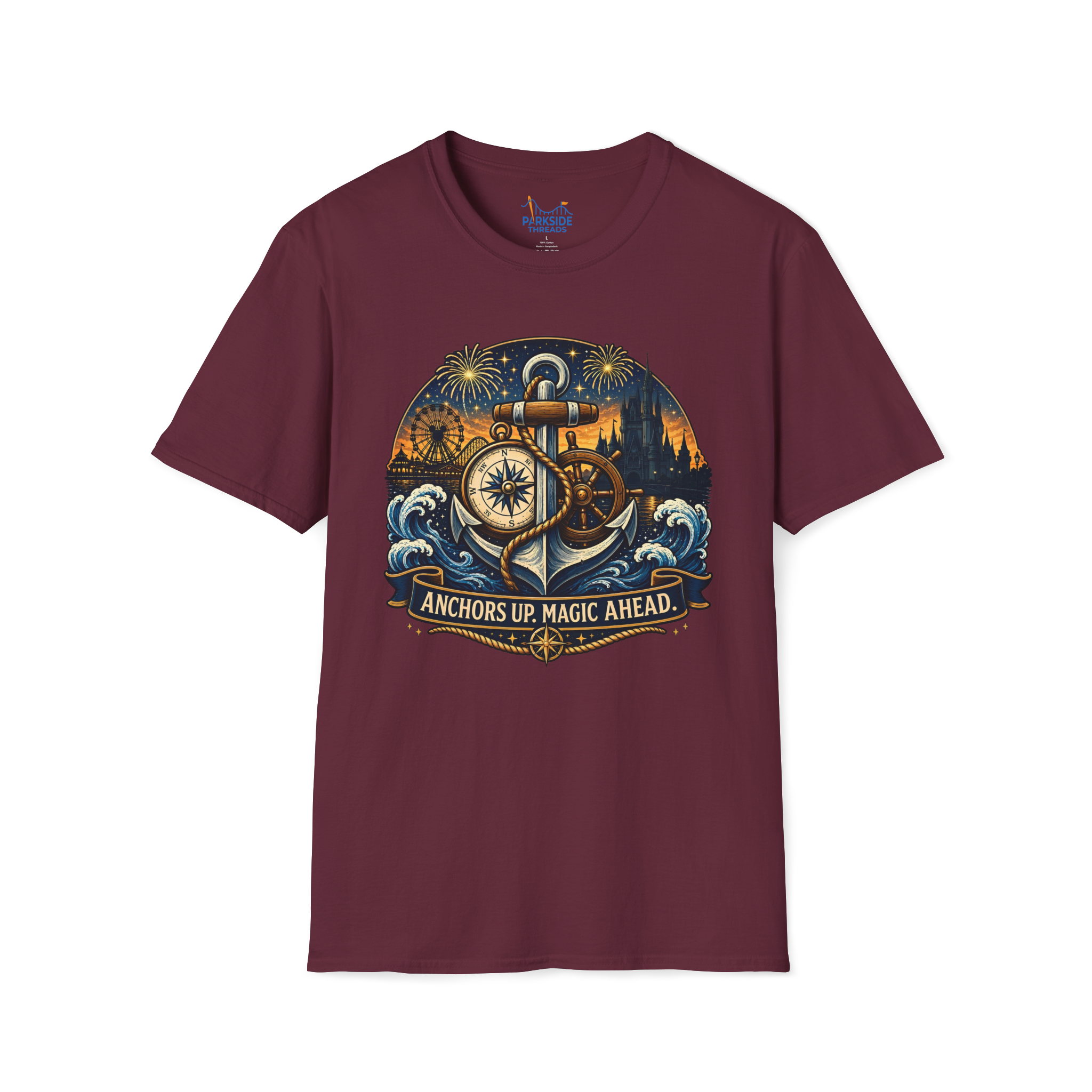 Anchors Up Magic Ahead Navy Shirt