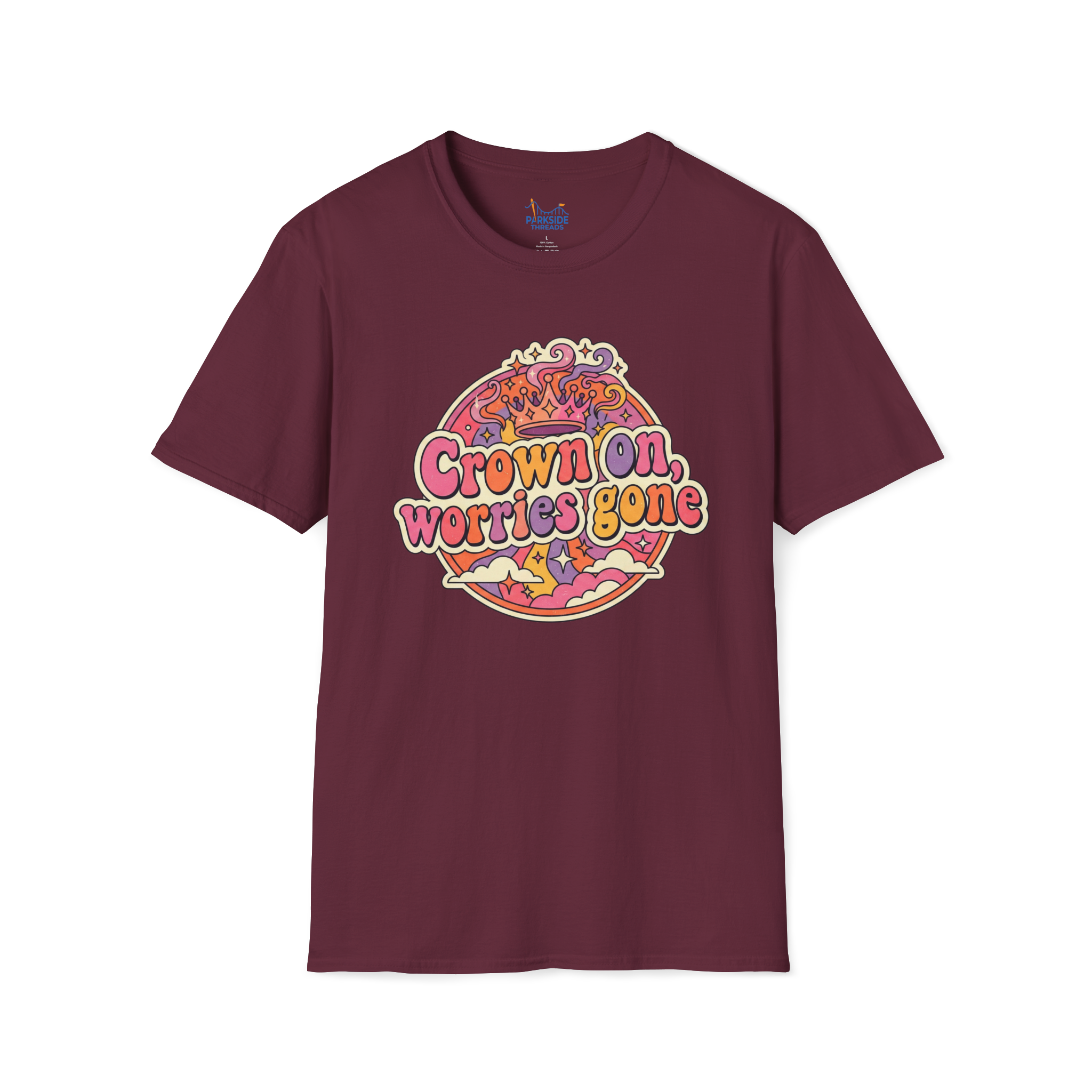 Crown On. Worries Gone. Tee