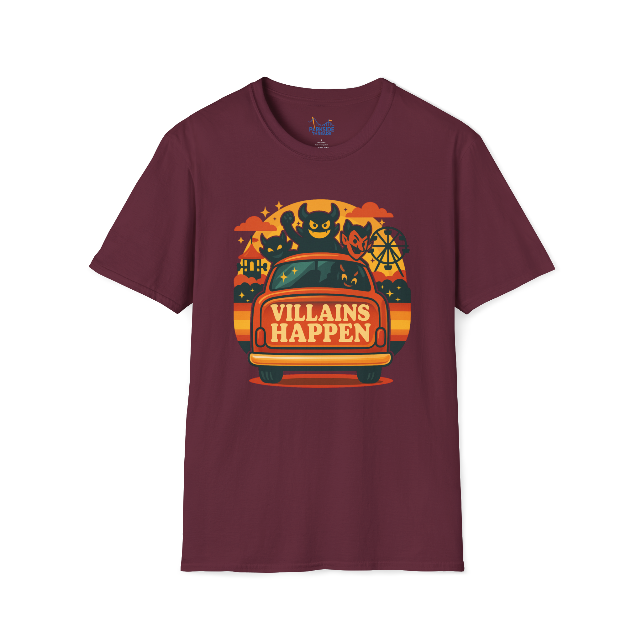 Villains Happen Park Dad Tee