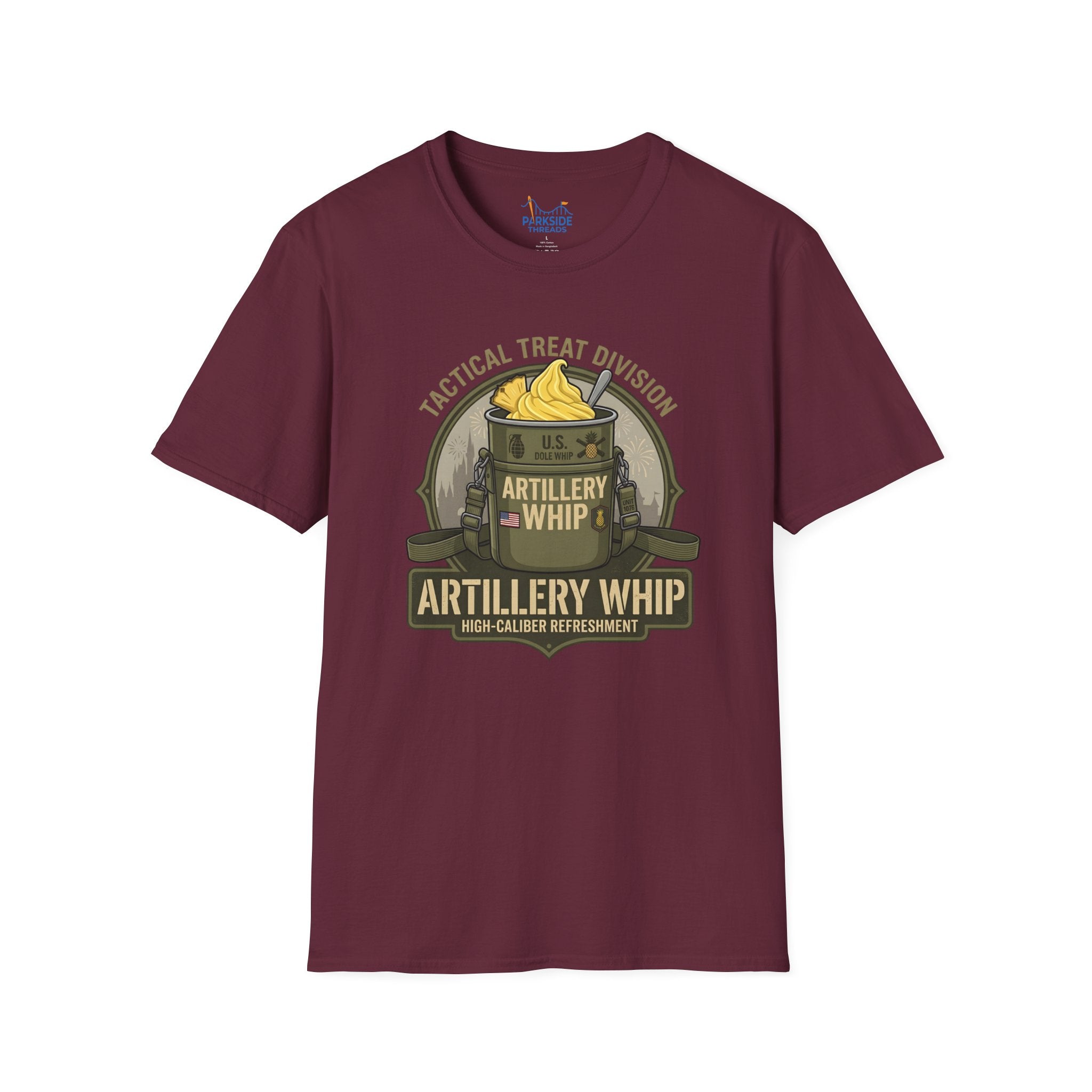 Artillery Whip Army Snack Shirt – Funny Military Theme Park Tee