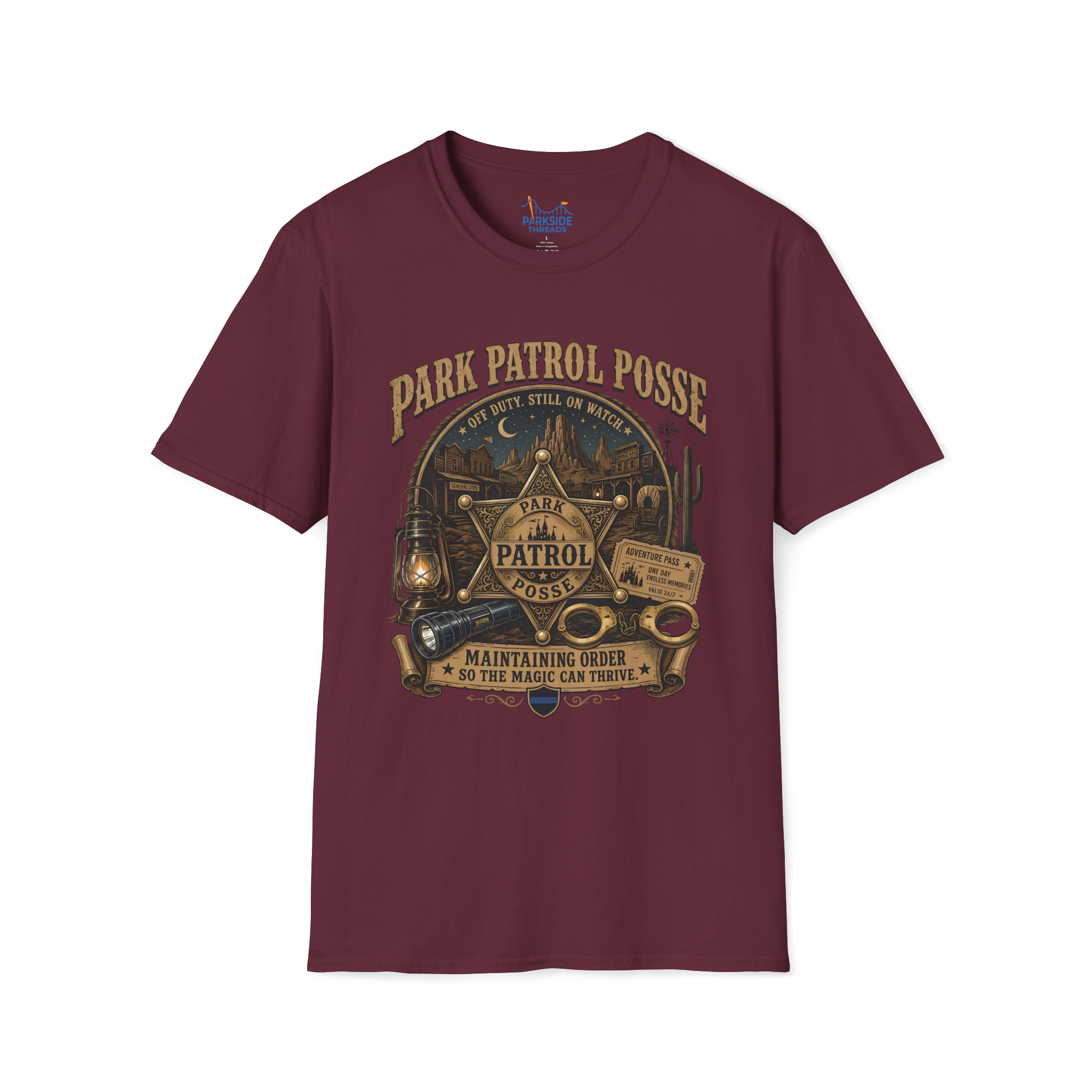 Park Patrol Posse Police Officer Theme Park Shirt, Off Duty Cop Western Vacation Tee, Law Enforcement Gift