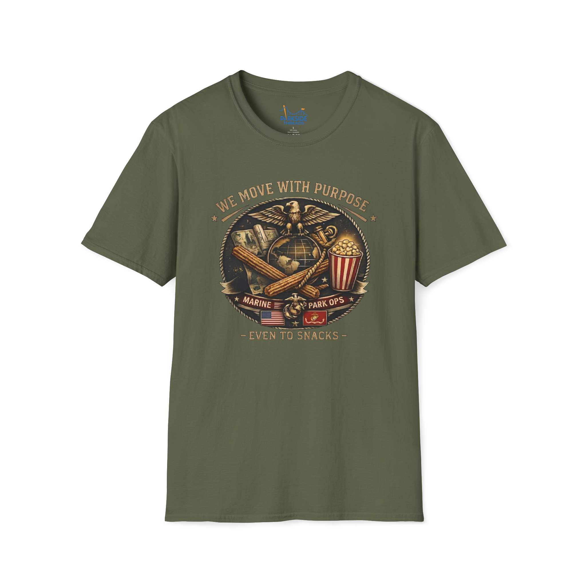 We Move With Purpose Marine Snack Shirt