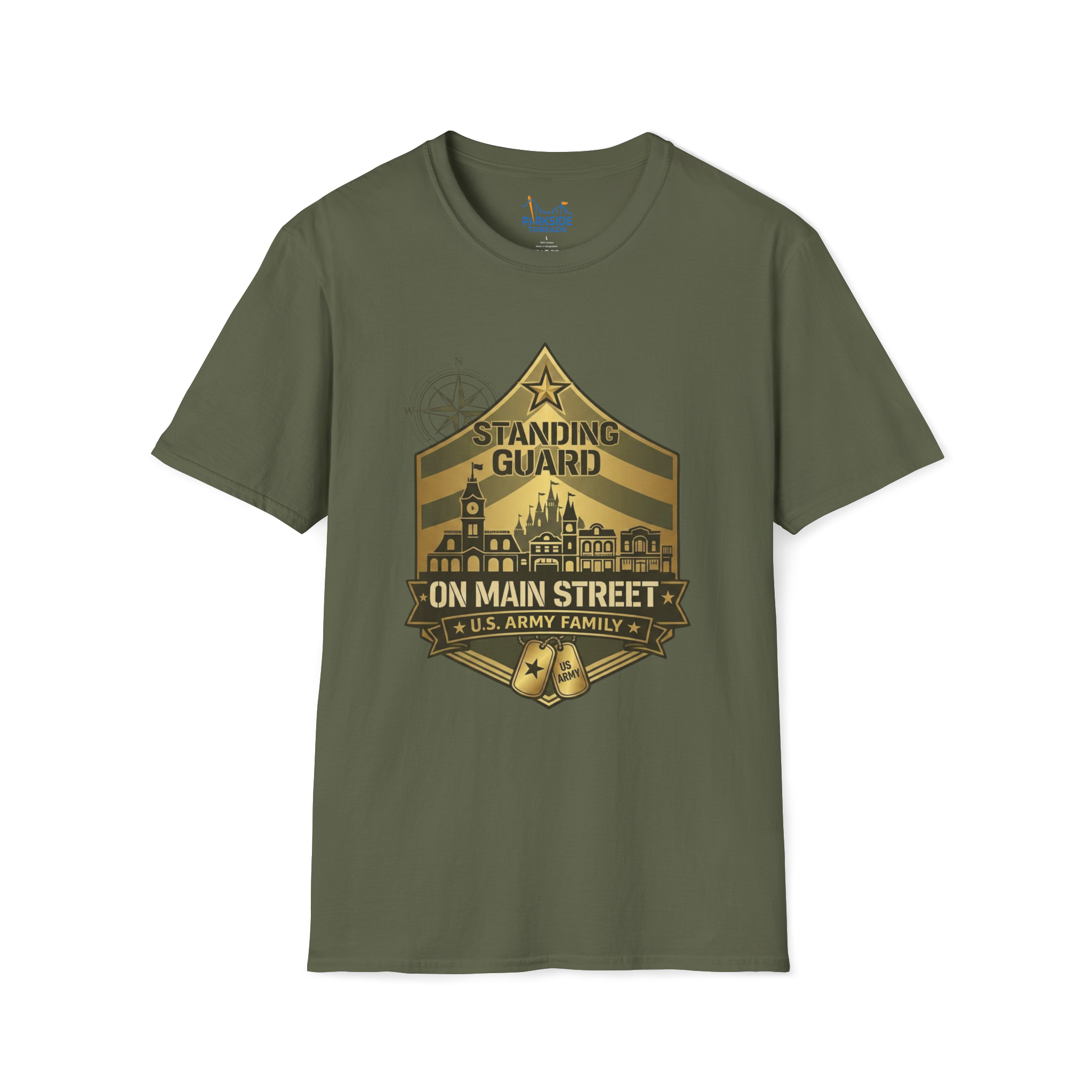 Standing Guard on Main Street U.S. Army Family Theme Park Shirt
