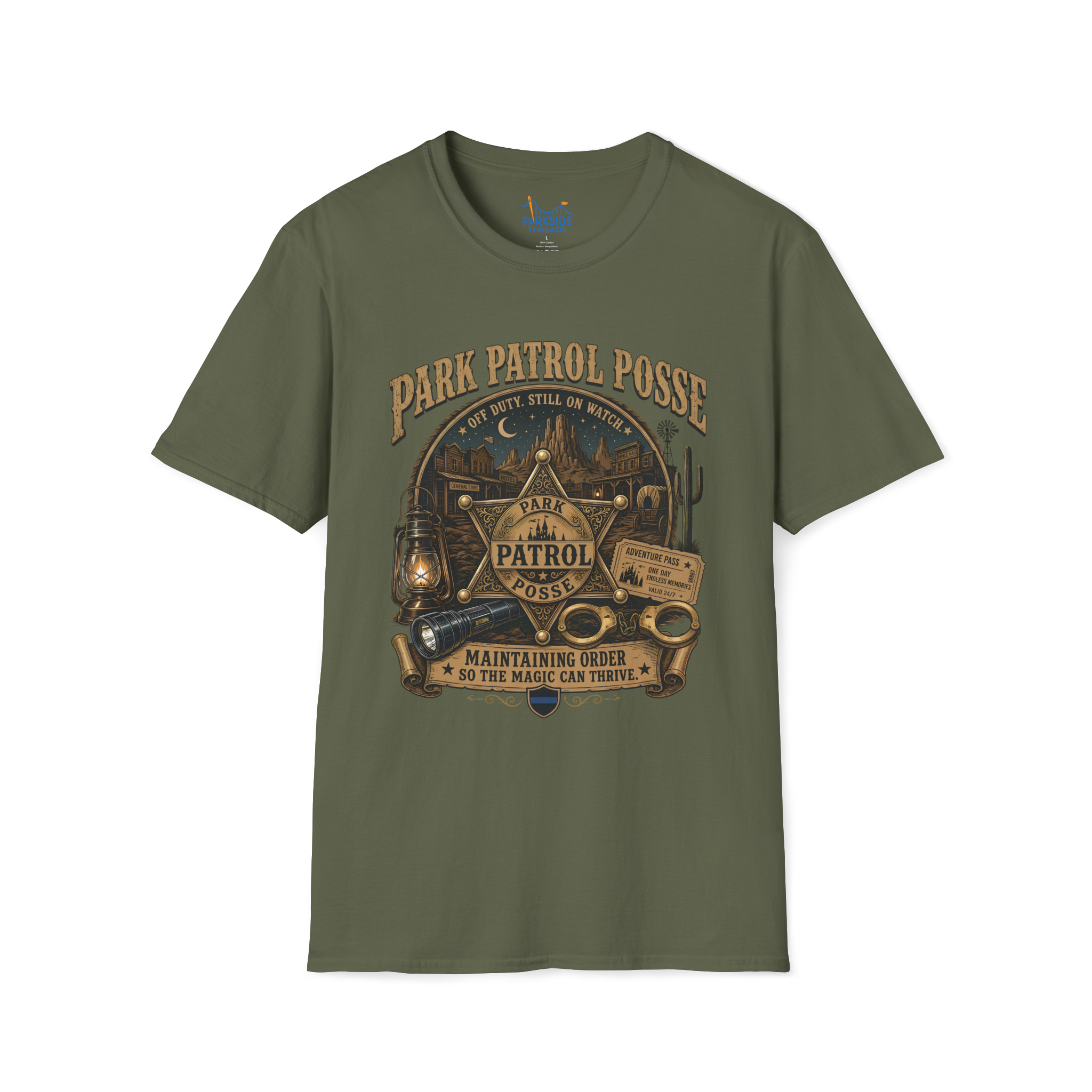 Park Patrol Posse Police Officer Theme Park Shirt, Off Duty Cop Western Vacation Tee, Law Enforcement Gift