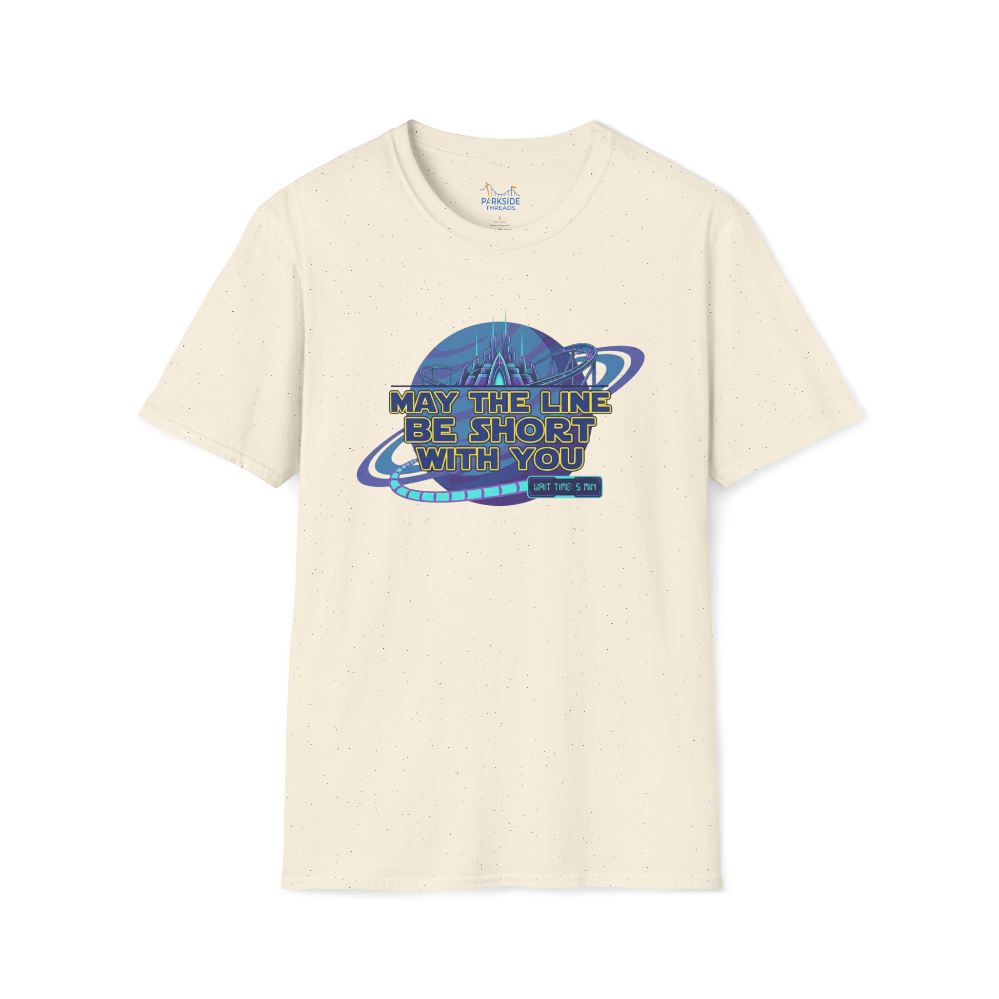 May The Line Be Short With You | Funny Ride Queue Shirt