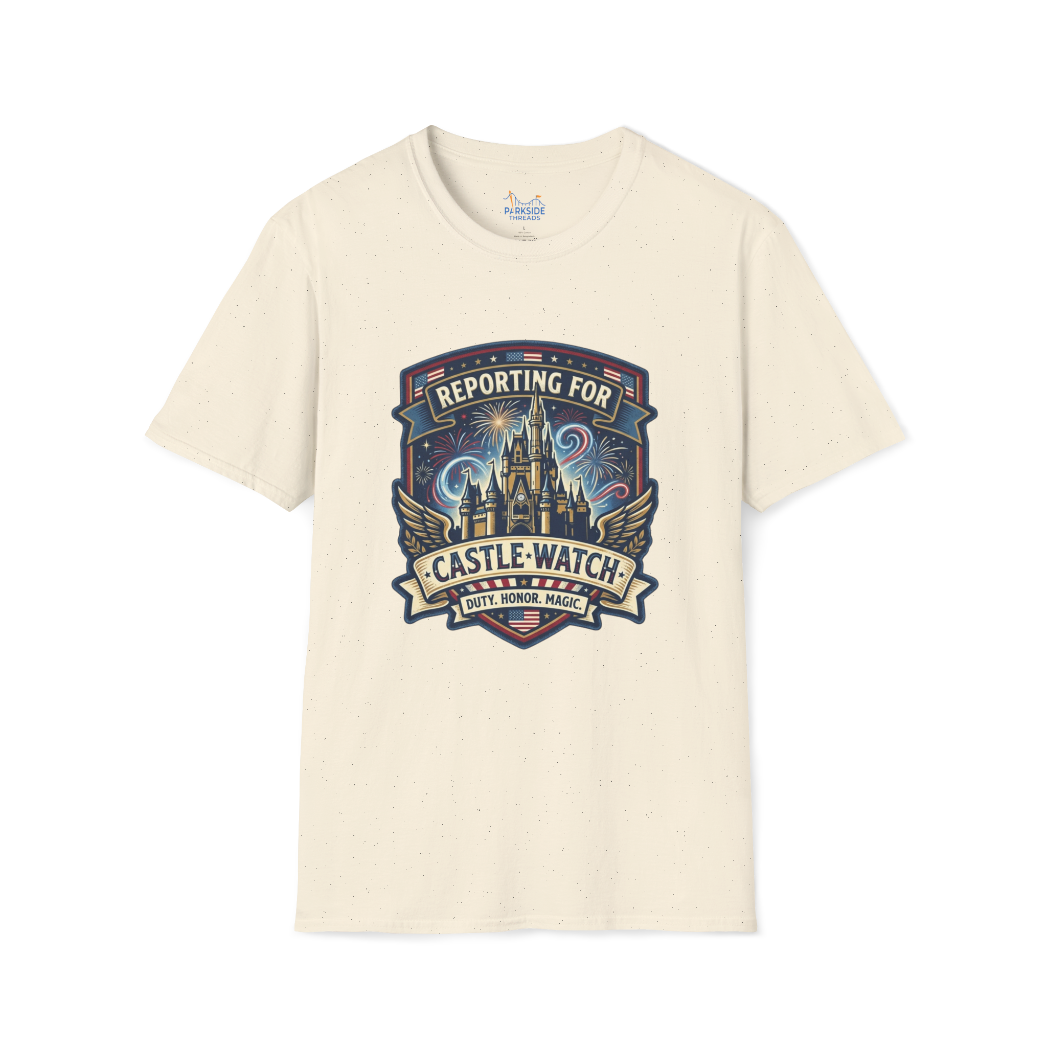 Reporting for Castle Watch Military Family Vacation Tee