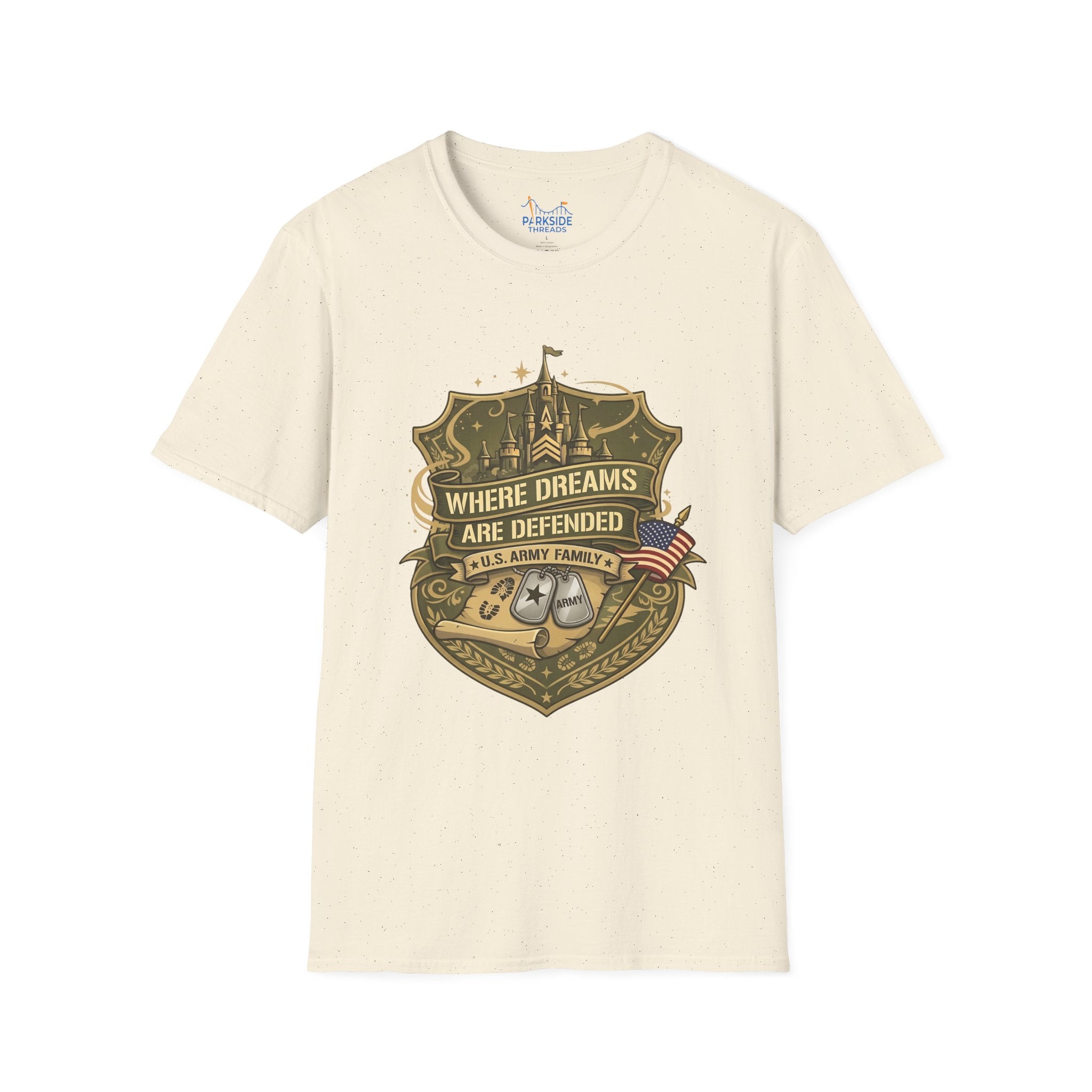 Where Dreams Are Defended Army Family Theme Park Shirt, Military Vacation Tee, Patriotic Gift