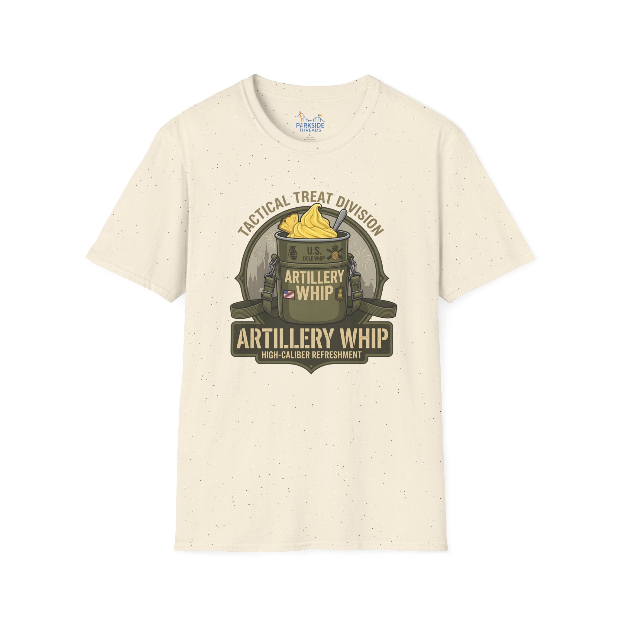 Artillery Whip Army Snack Shirt – Funny Military Theme Park Tee