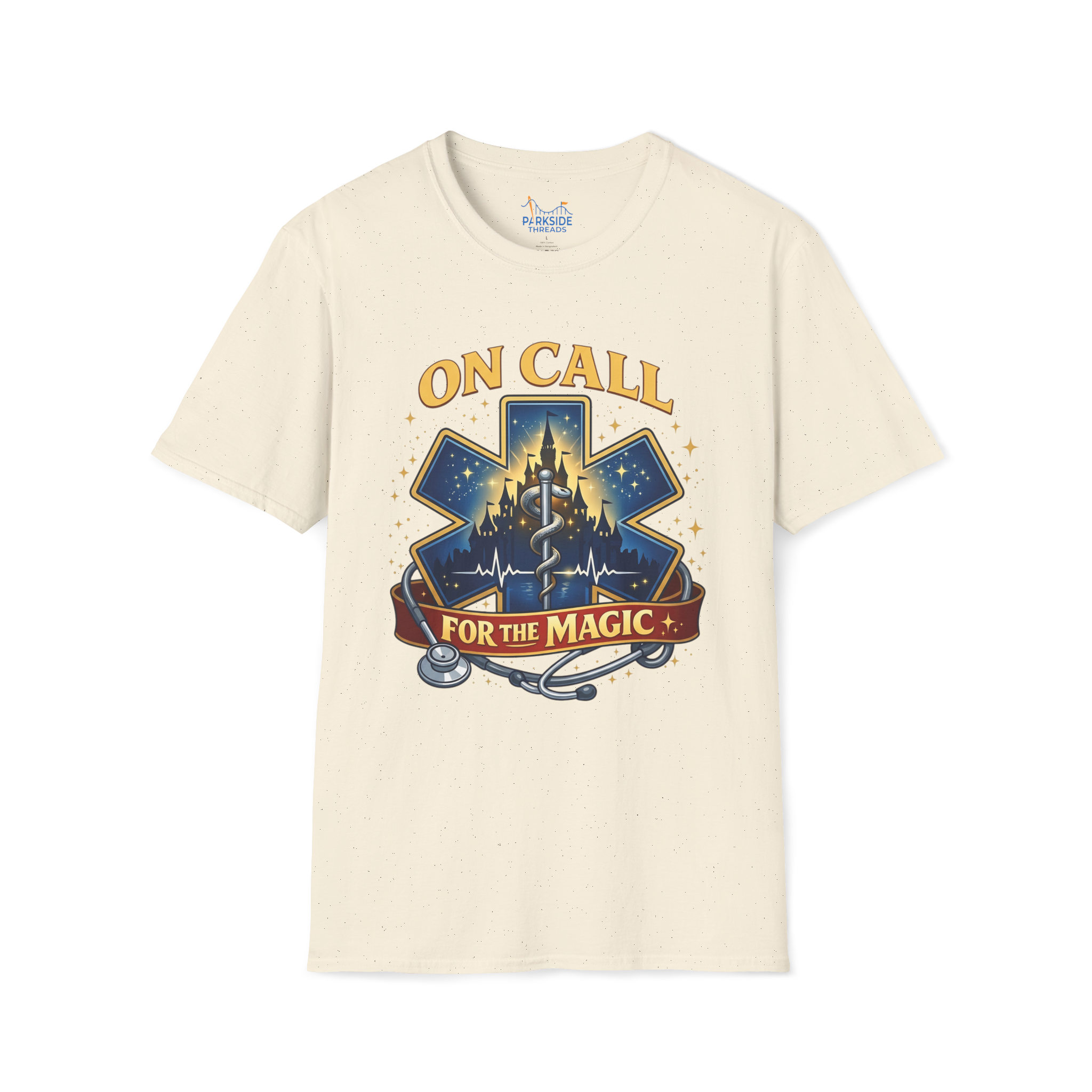 On Call For The Magic EMS First Responder Theme Park T-Shirt