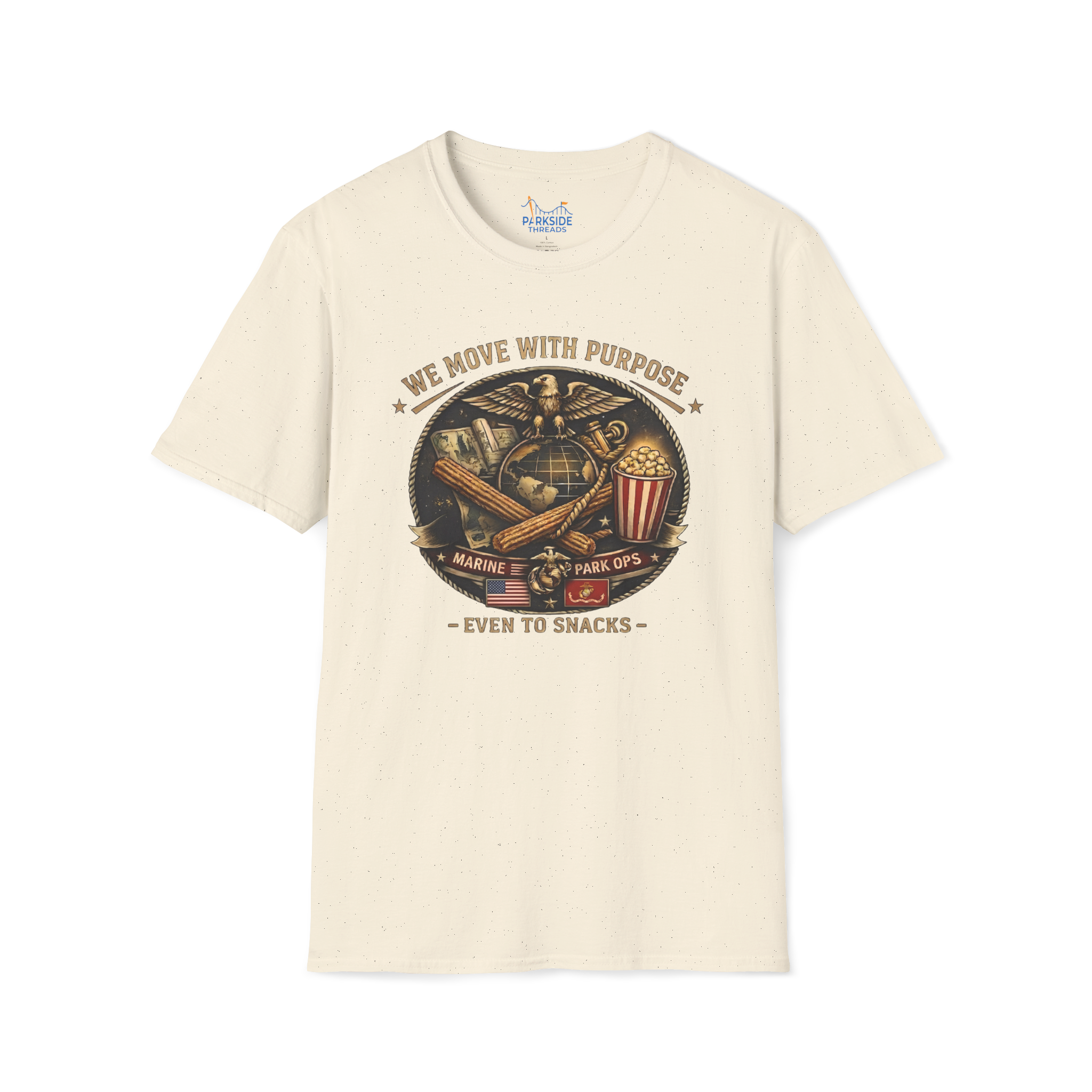 We Move With Purpose Marine Snack Shirt