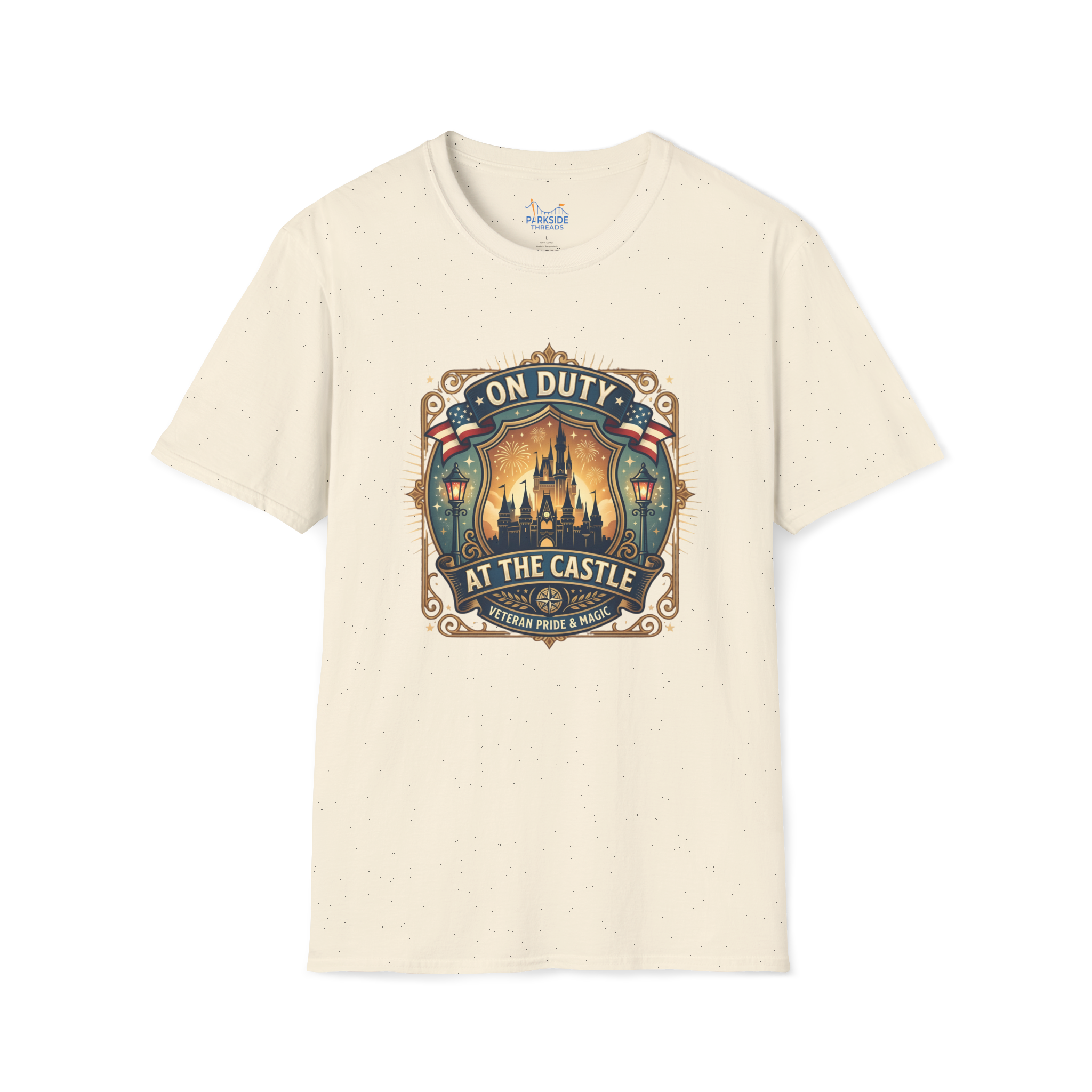 On Duty at the Castle Veteran Military Vacation Tee