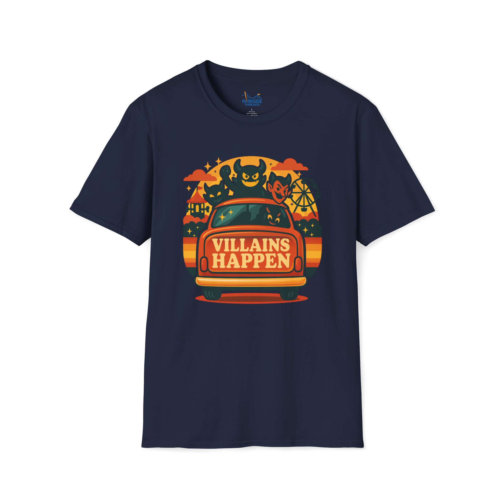 Villains Happen Park Dad Tee