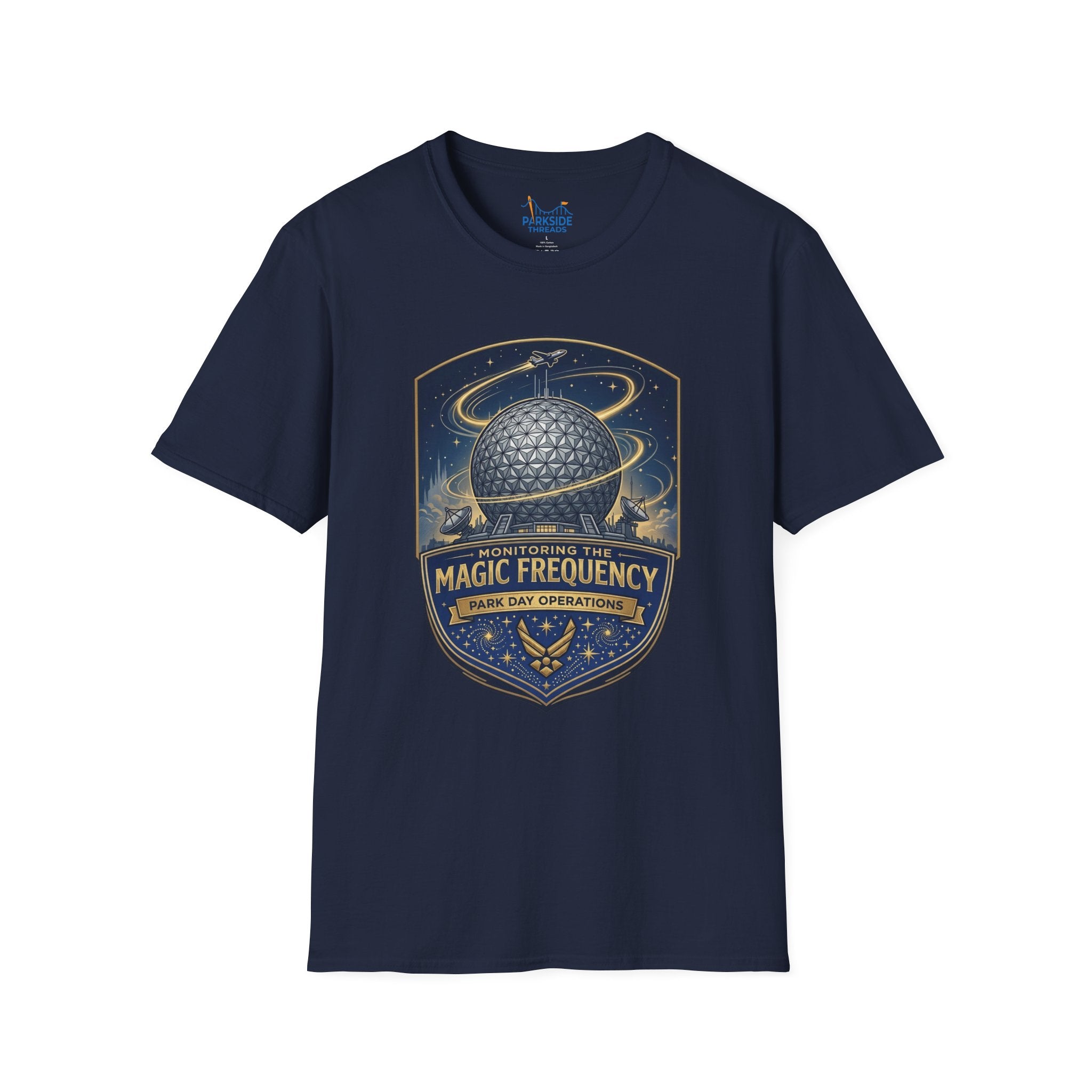 Monitoring the Magic Frequency Air Force Theme Park T-Shirt