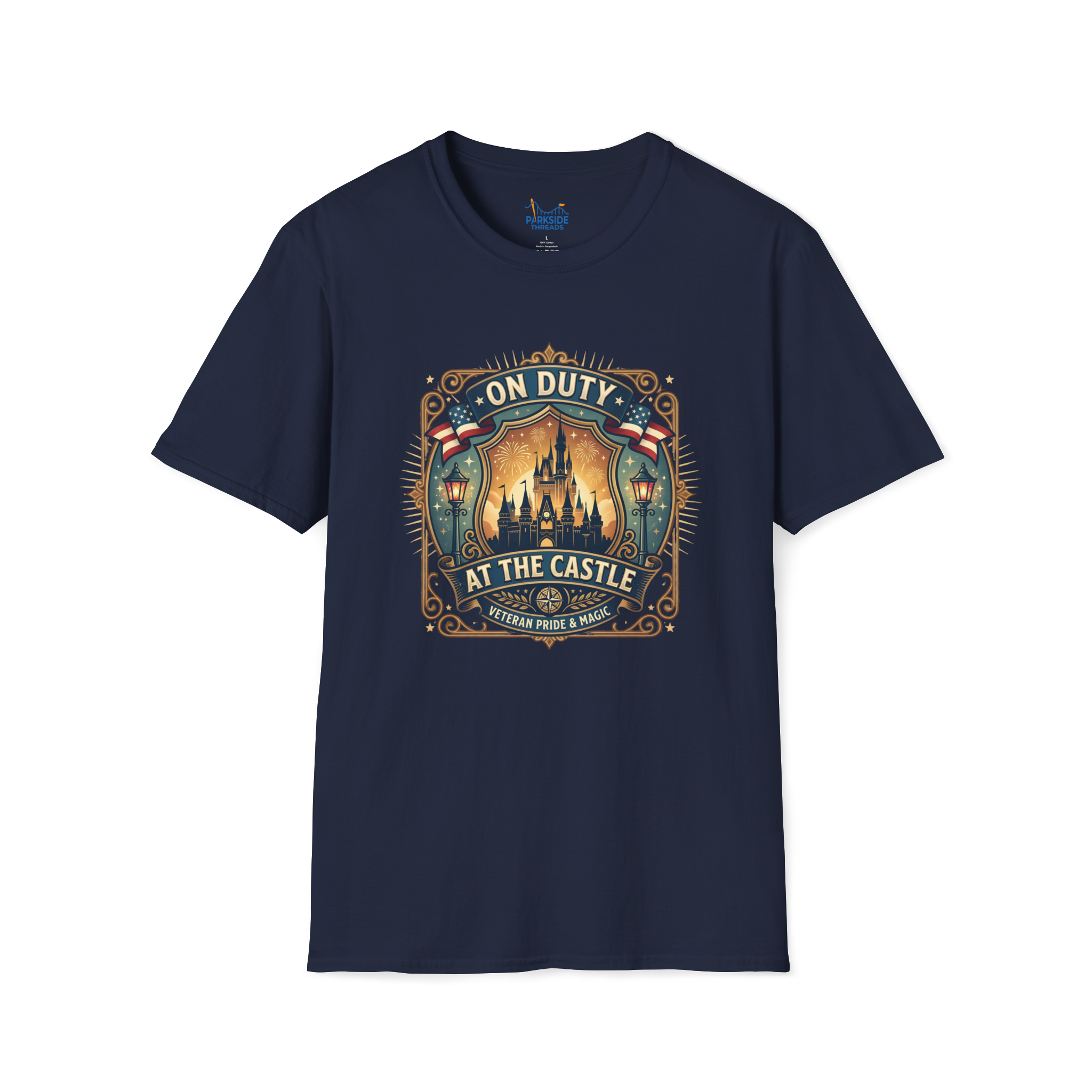 On Duty at the Castle Veteran Military Vacation Tee